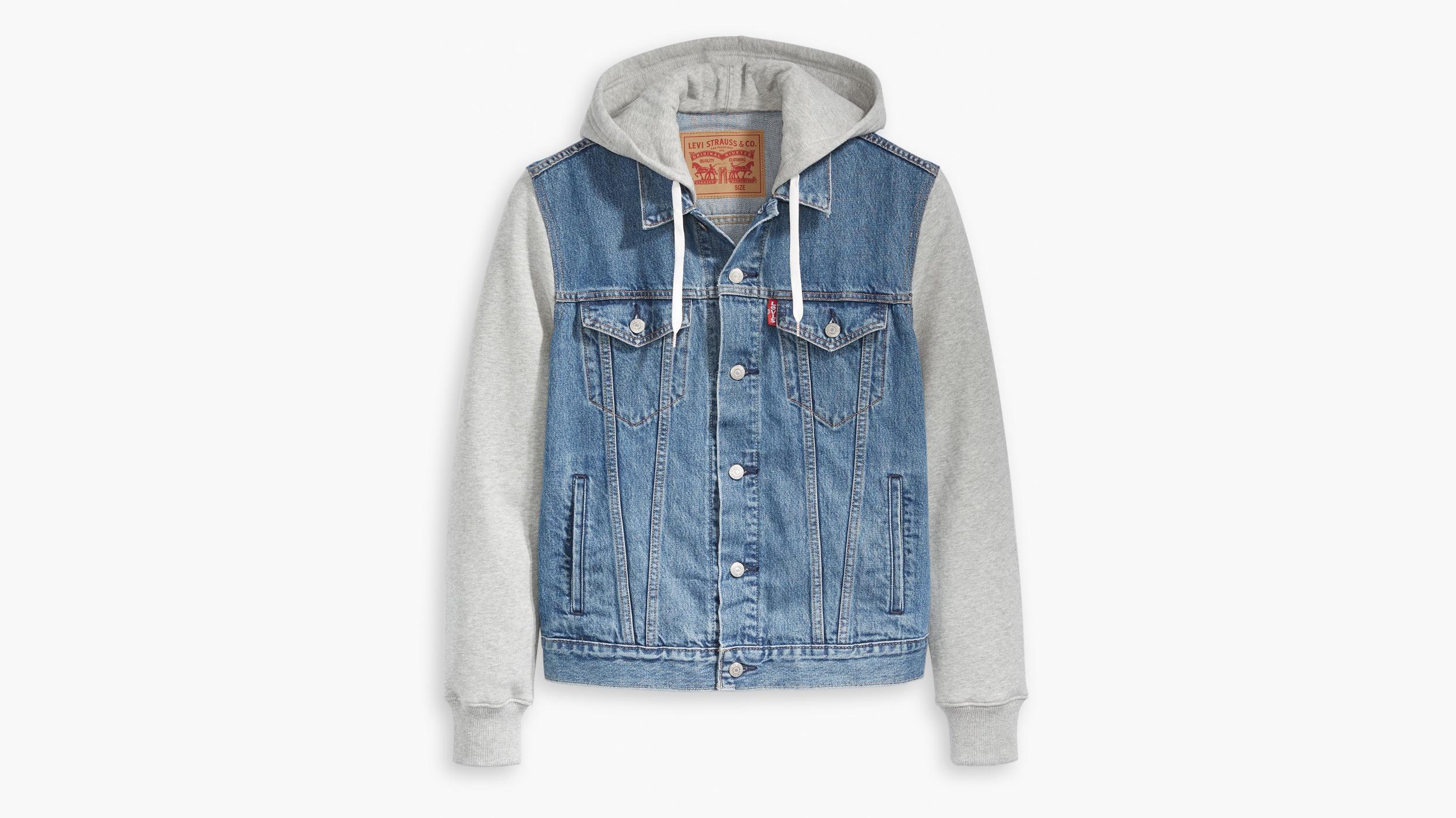 Hybrid Hooded Trucker Jacket Product Image