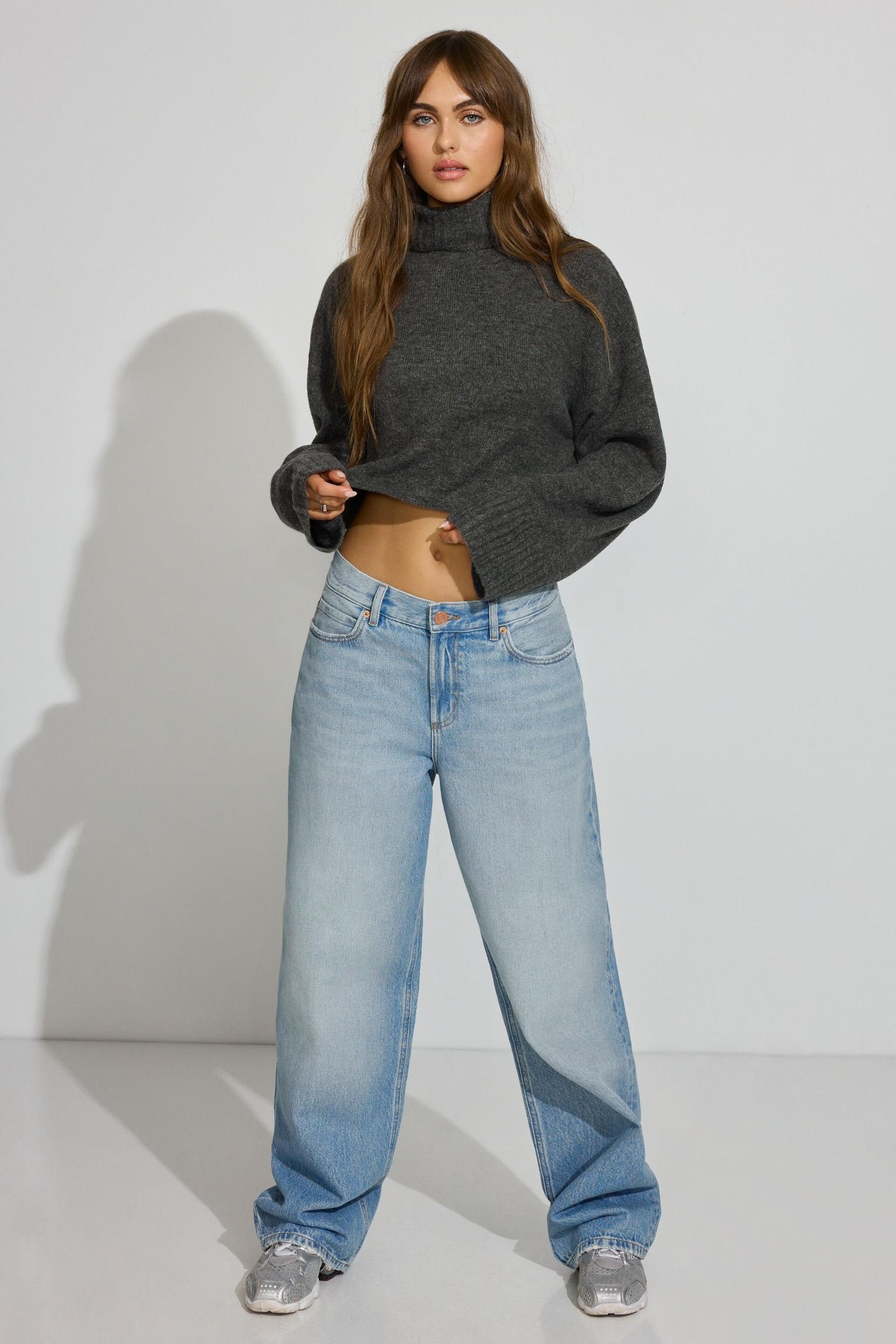 Romi Asymmetric Cinched Waist Sweater  Product Image