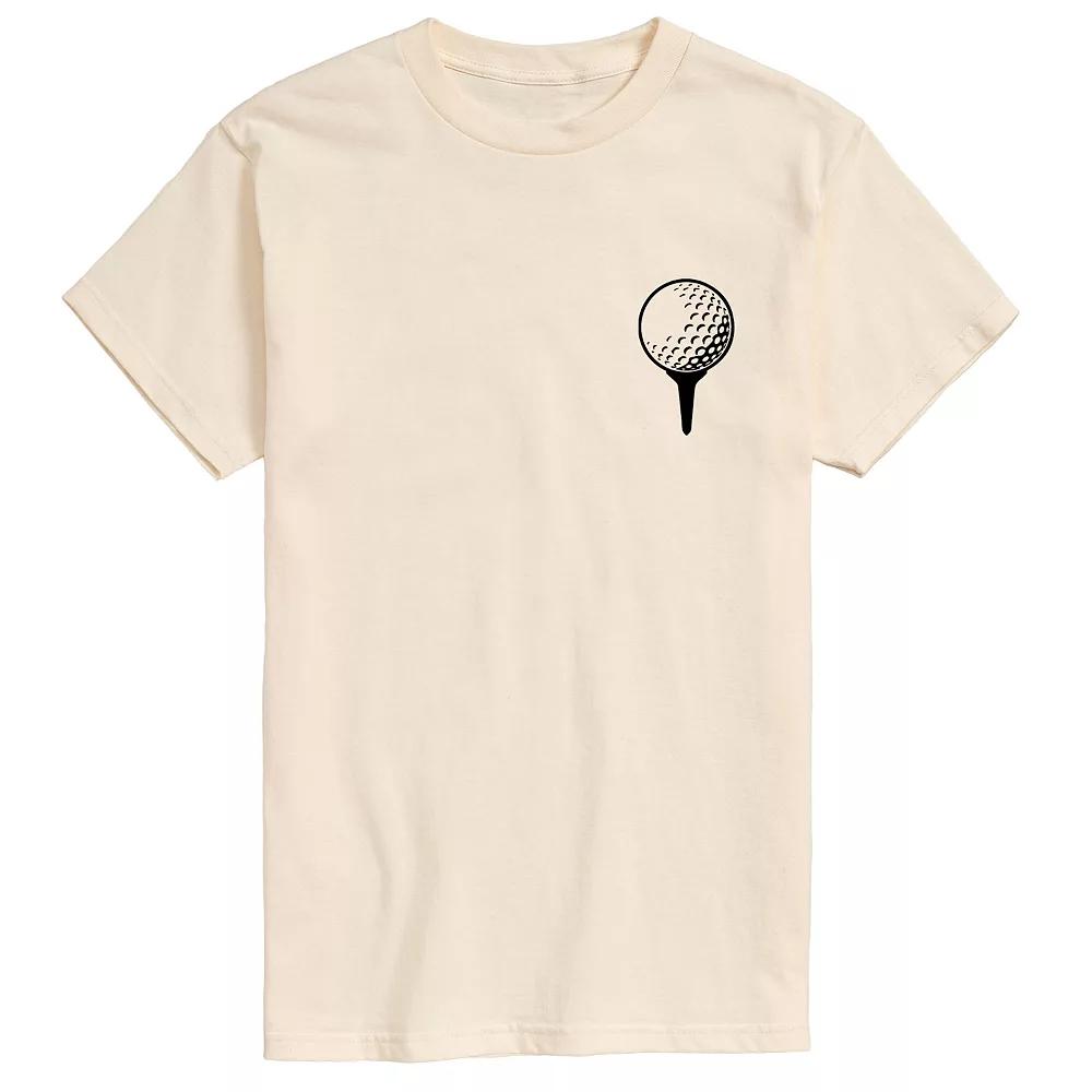 Men's Golf Ball on Tee Graphic Tee,  Product Image