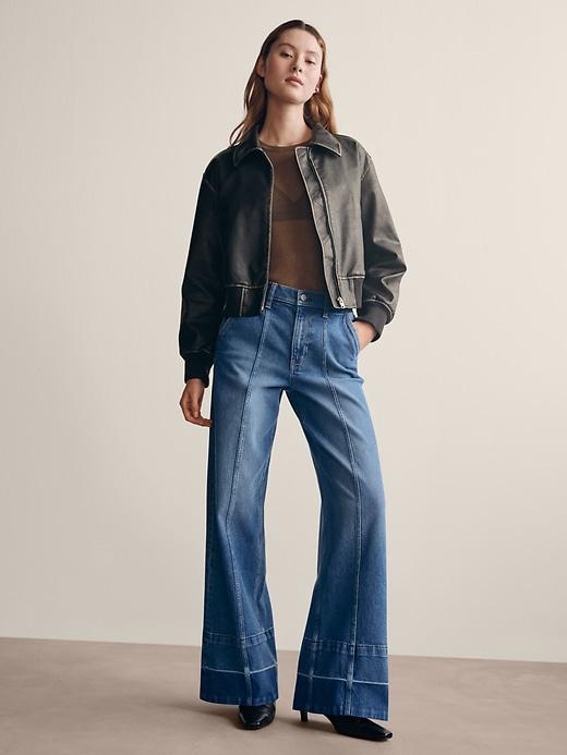 High Rise Stride Wide-Leg Jeans Product Image