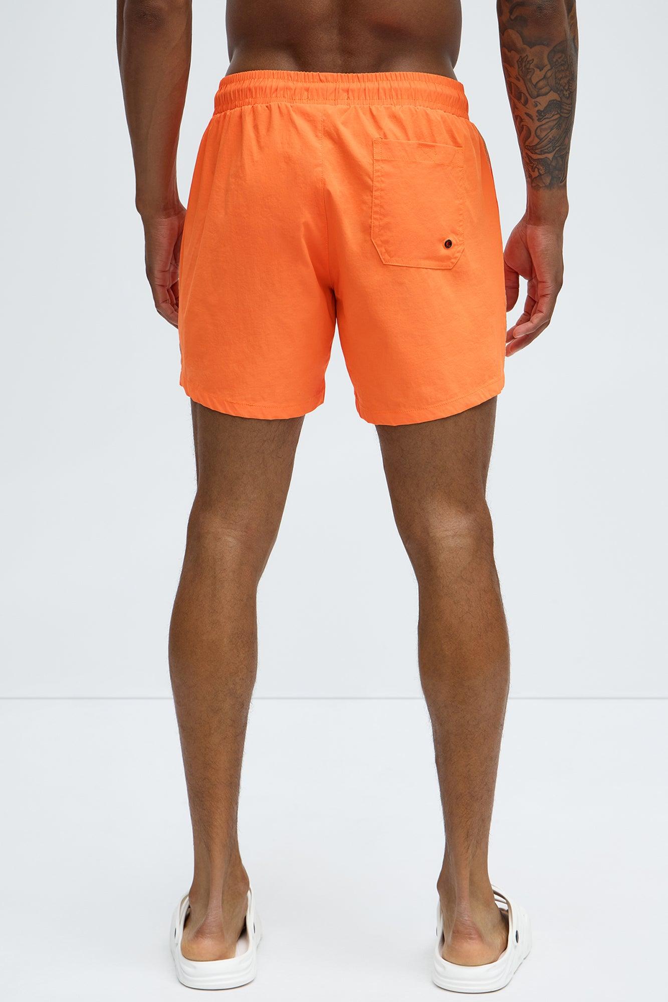 Track Flex Swim Trunk Mid - Orange Product Image