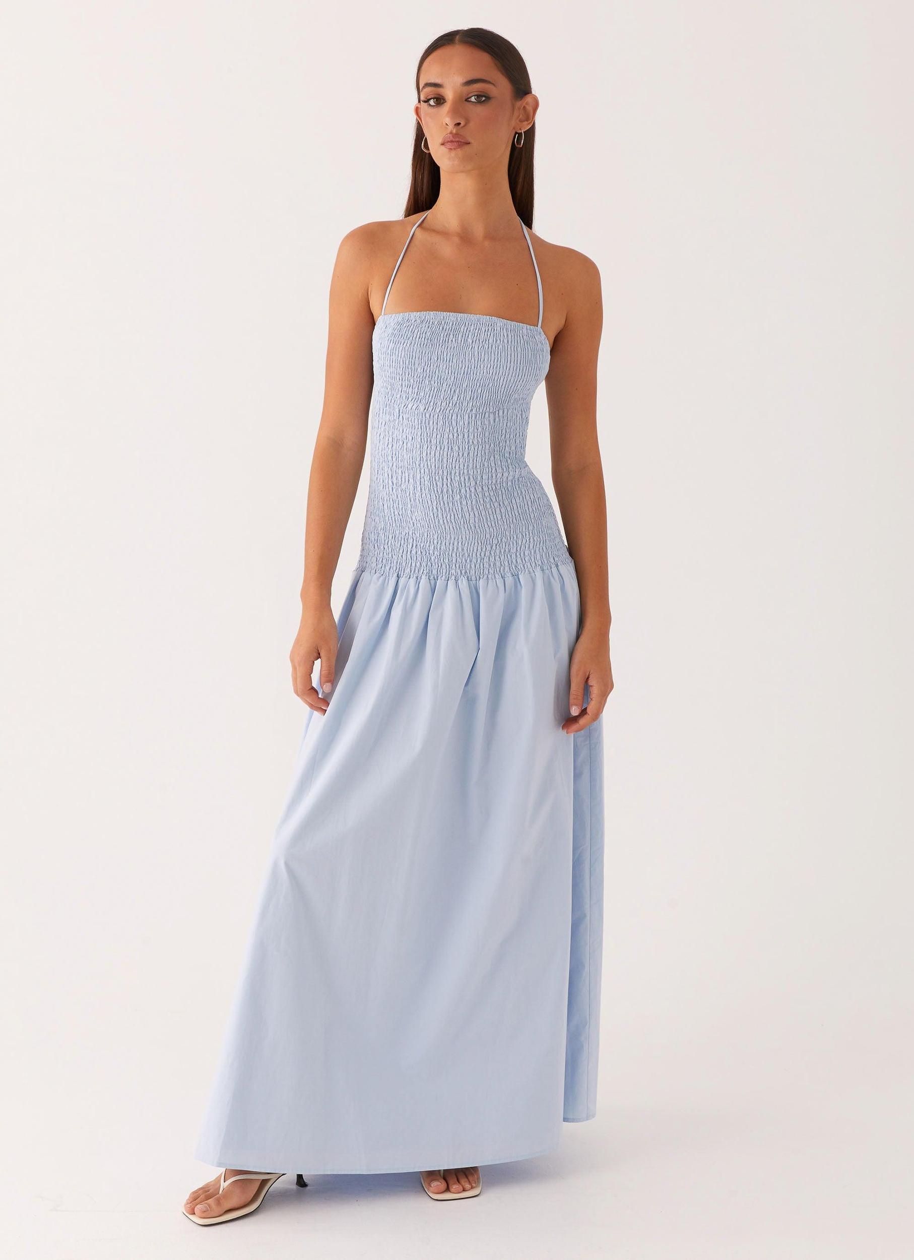 Zahra Maxi Dress - Blue Product Image