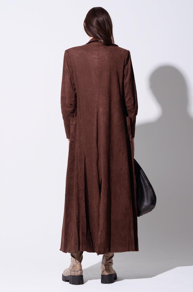 VERO SUEDE EFFECT TRENCH Product Image