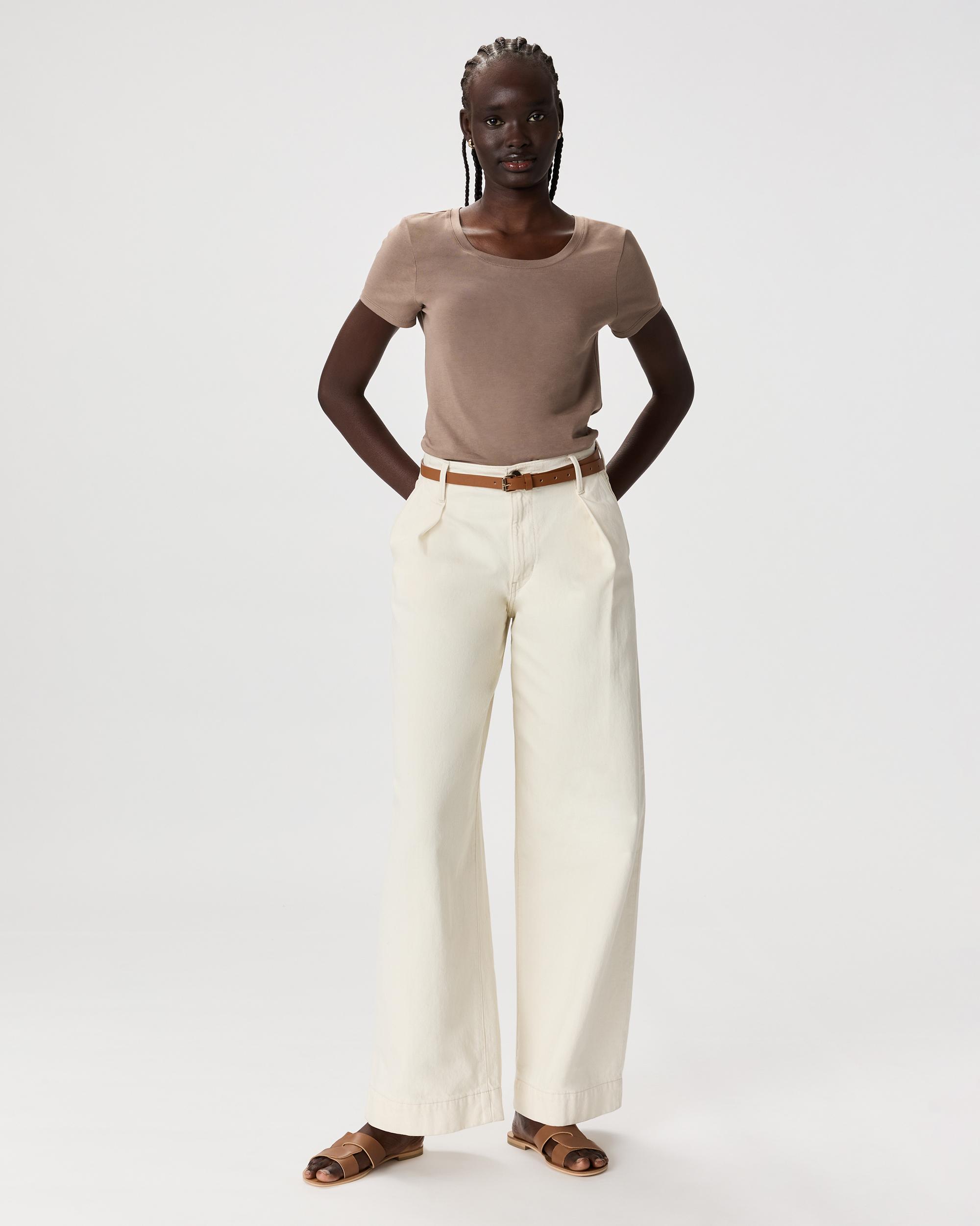 Quince | Women's Cotton Modal Scoop Neck T-Shirt Cotton/Modal Product Image