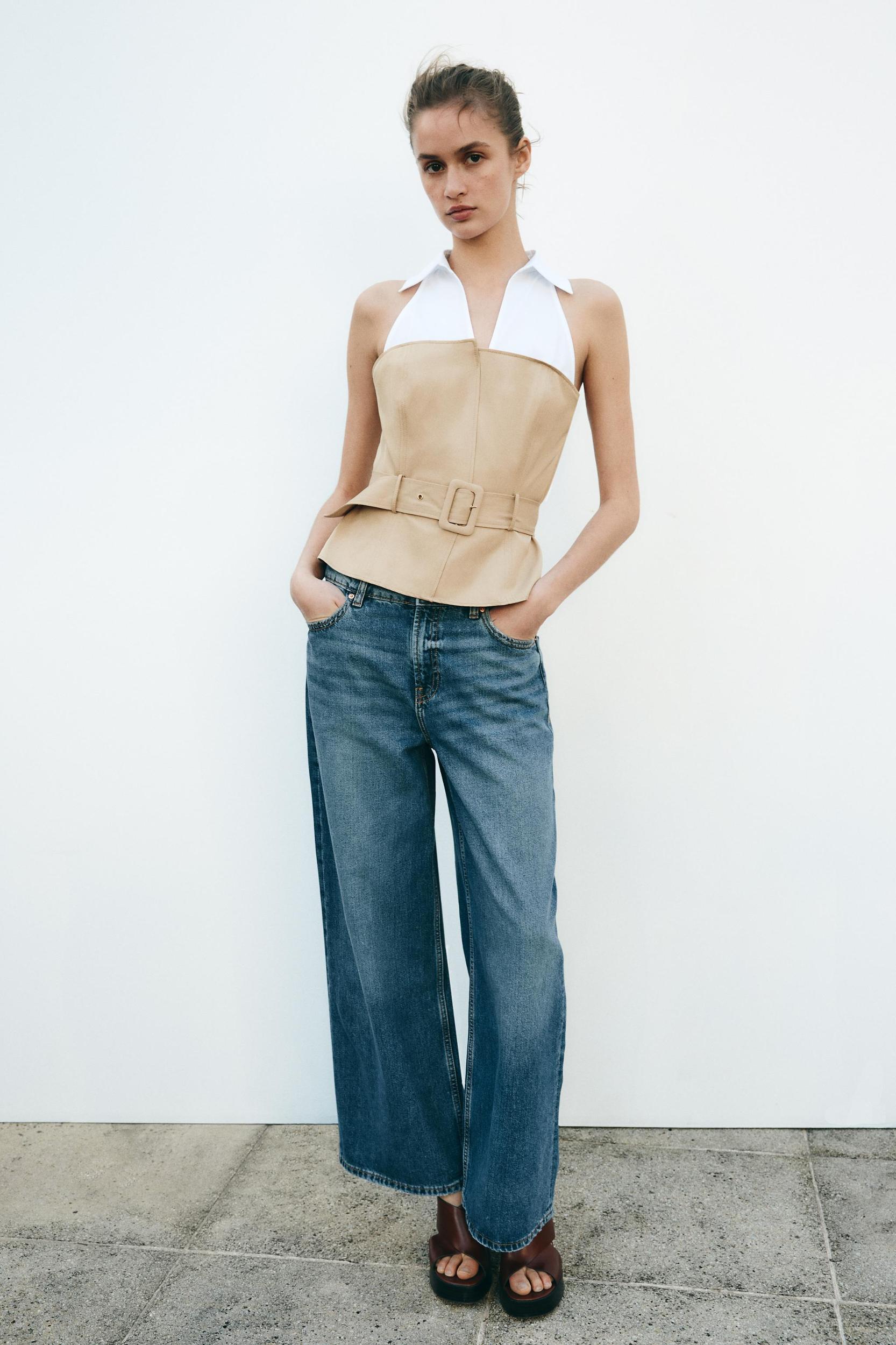 MIXED HALTER TOP Product Image