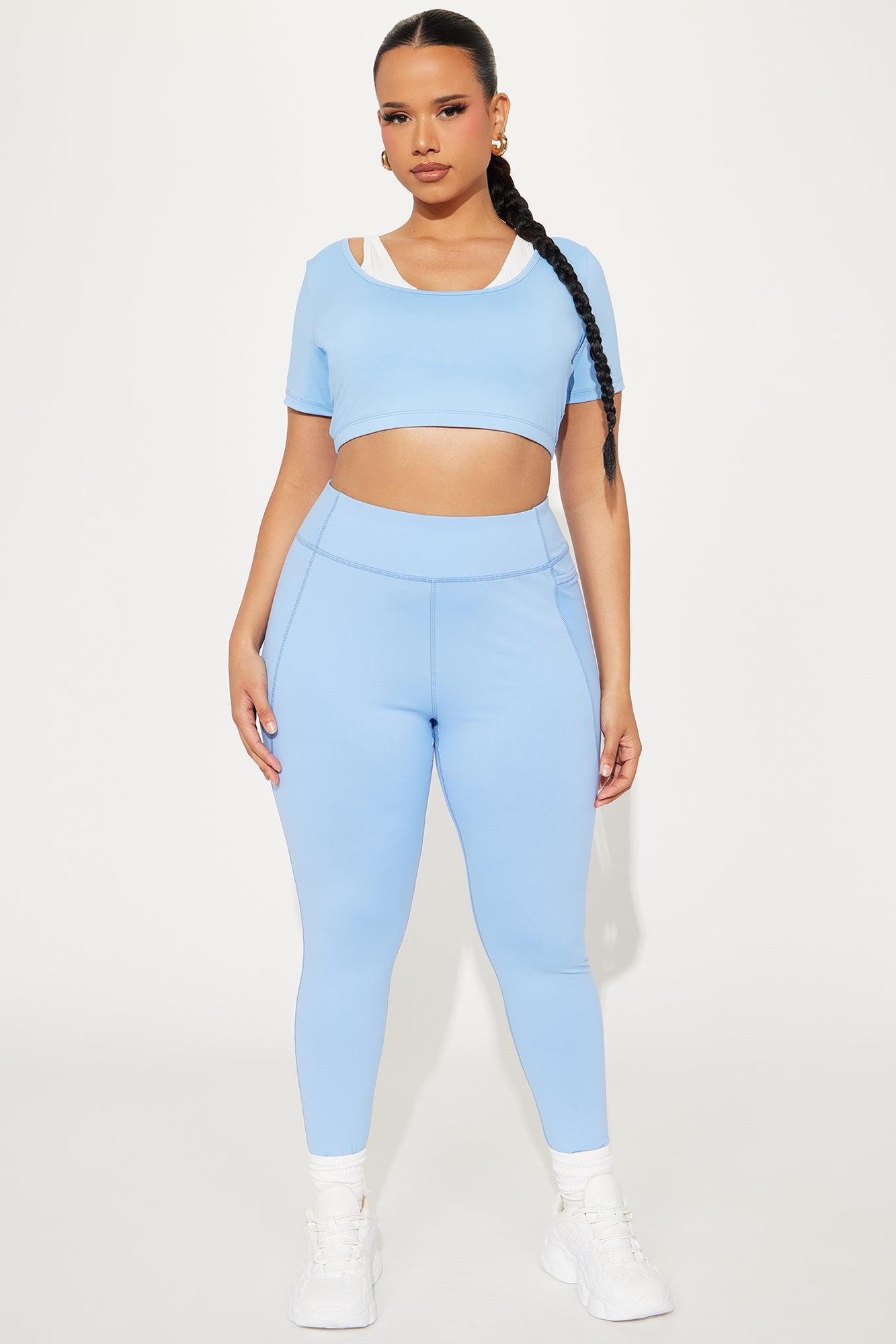 Match Point Twofer Active Top - Light Blue Product Image