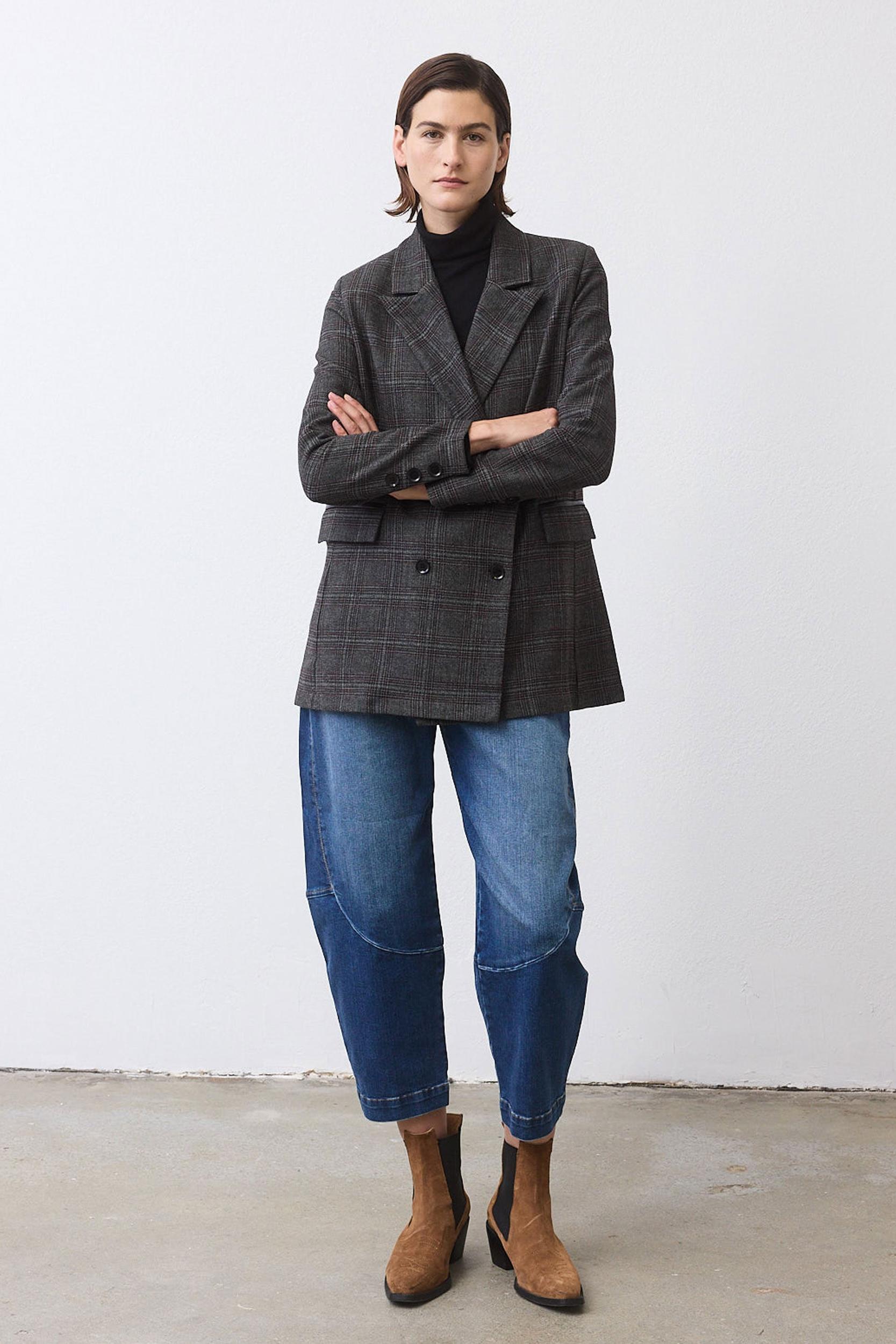 On the Clock Plaid Blazer Product Image