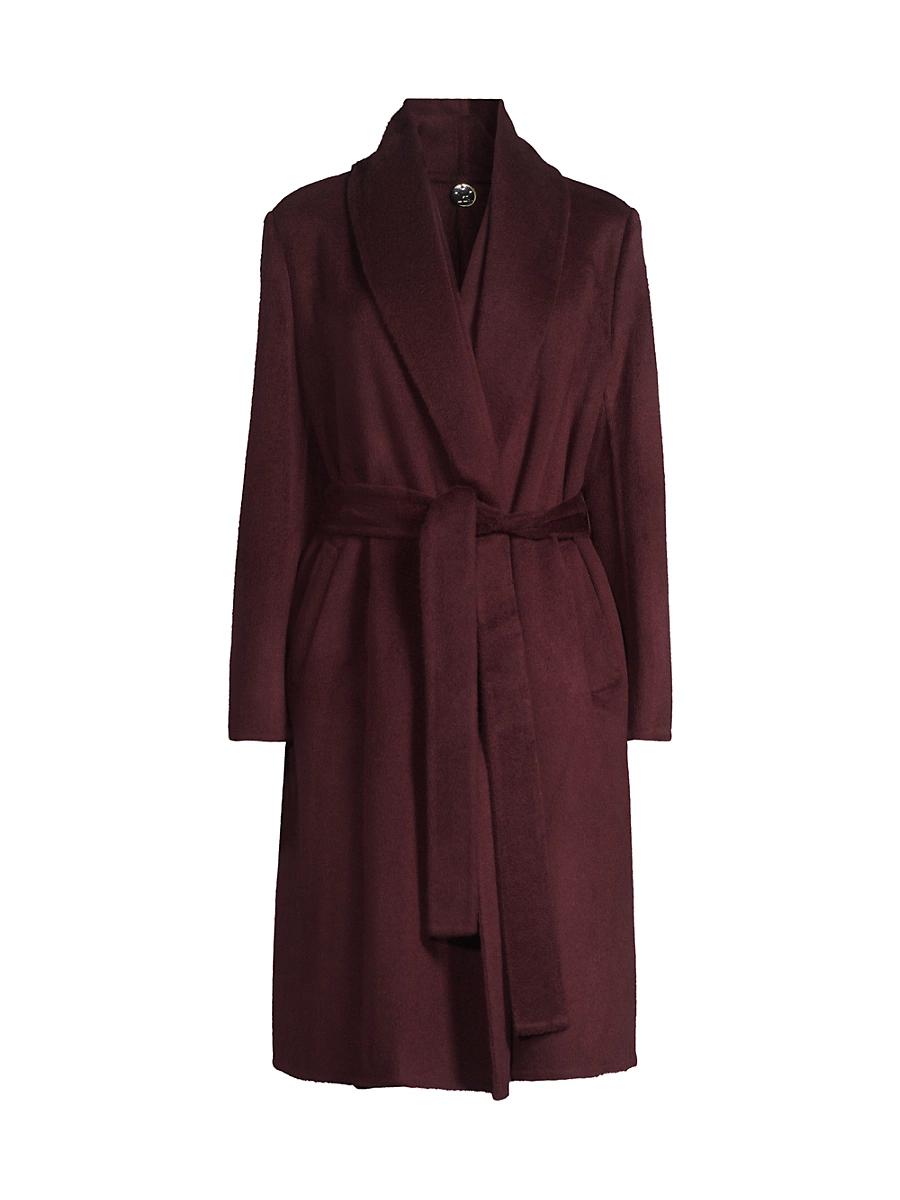 Womens Yael Wool-Blend Belted Coat Product Image