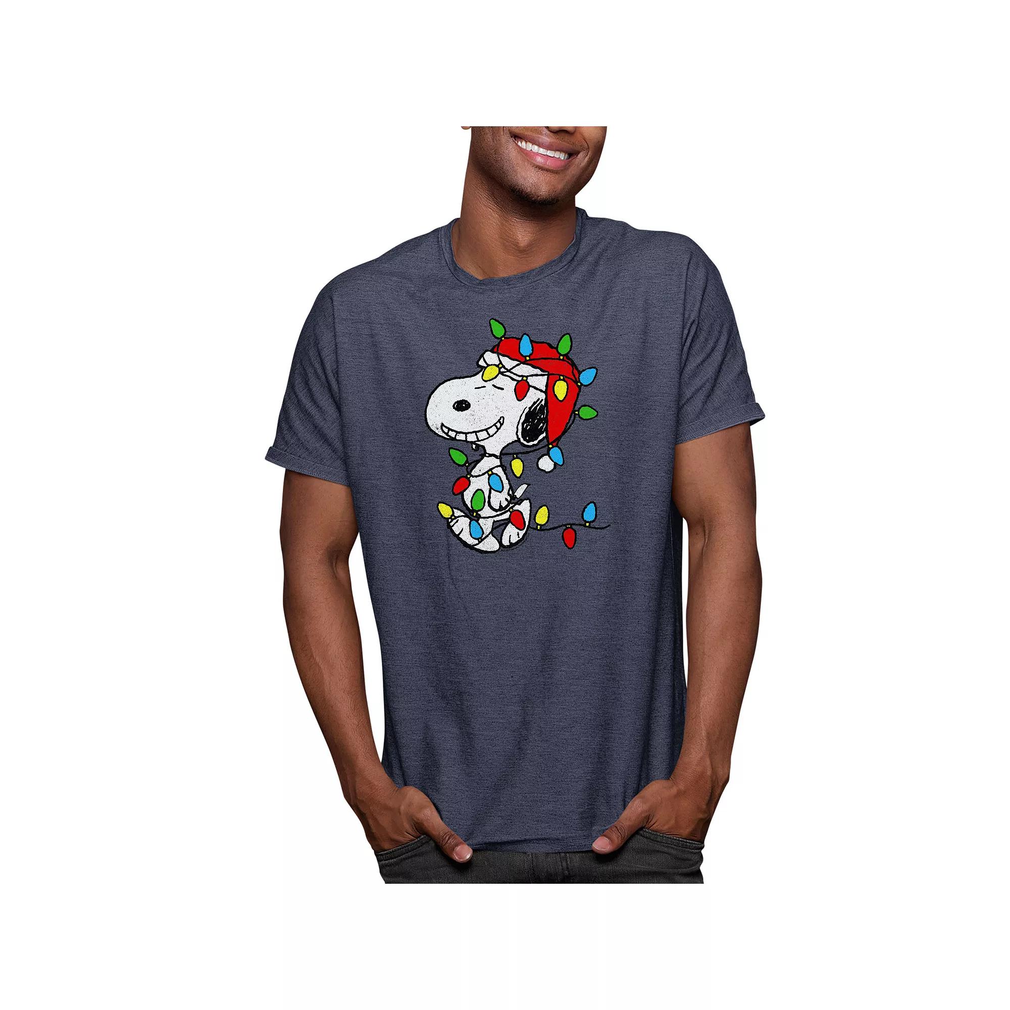 Men's Peanuts Snoopy Lights Tee,  Product Image