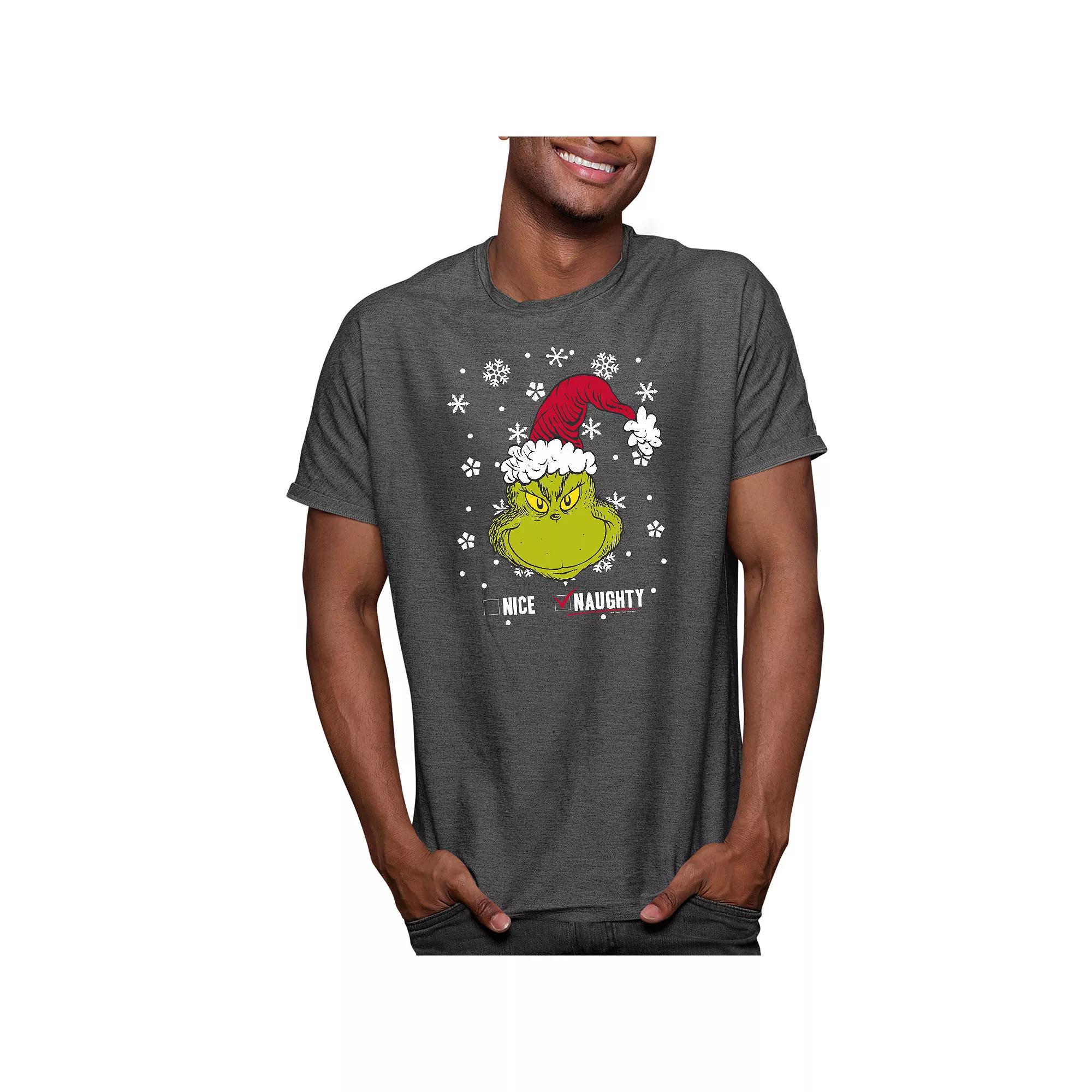 Men's Dr. Seuss The Grinch Bad Nice Tee,  Product Image