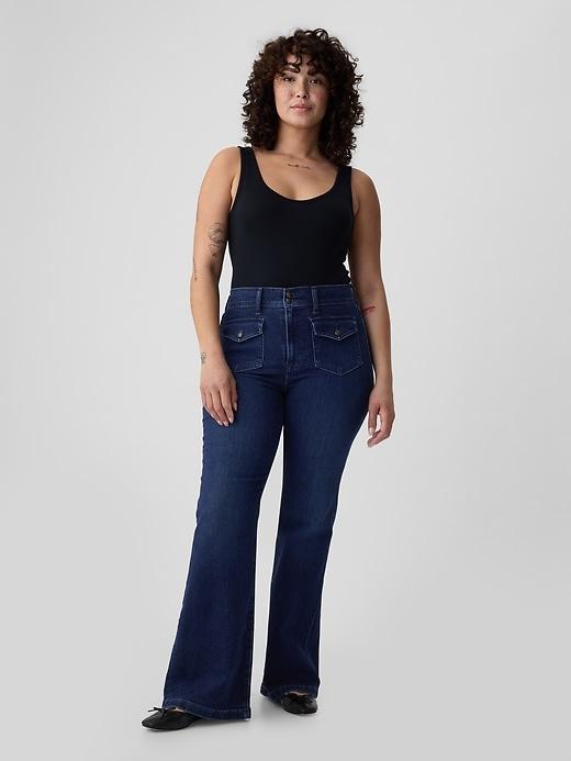 High Rise '70s Flare Jeans Product Image