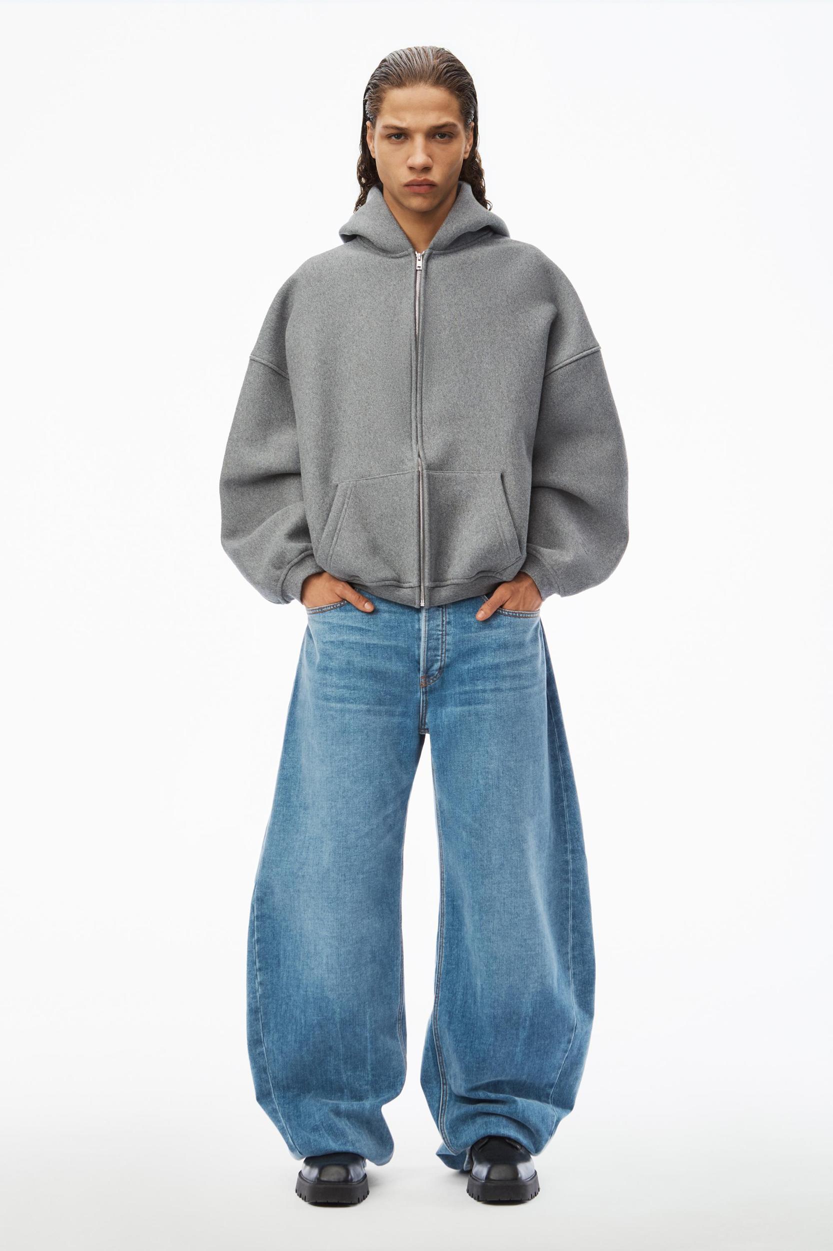 Star Zip Up Hoodie In Dense Fleece Product Image