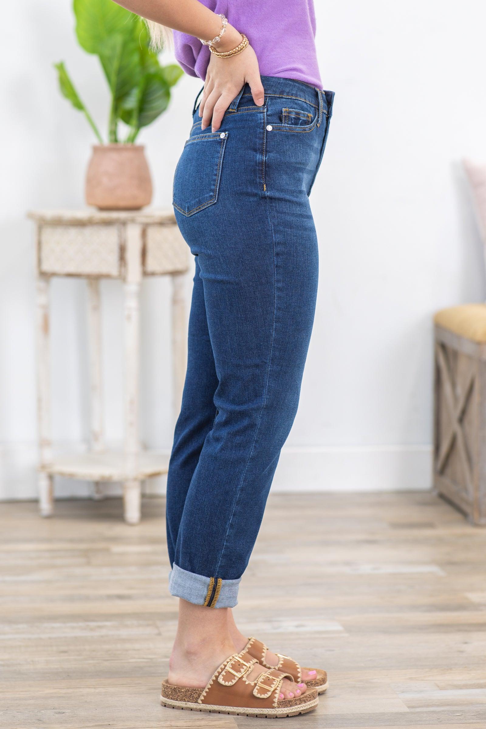Judy Blue Beat The Heat Boyfriend Fit Jeans Product Image