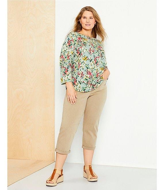 Westbound Plus Size the HIGH RISE fit Crop Pull-On Pants Product Image