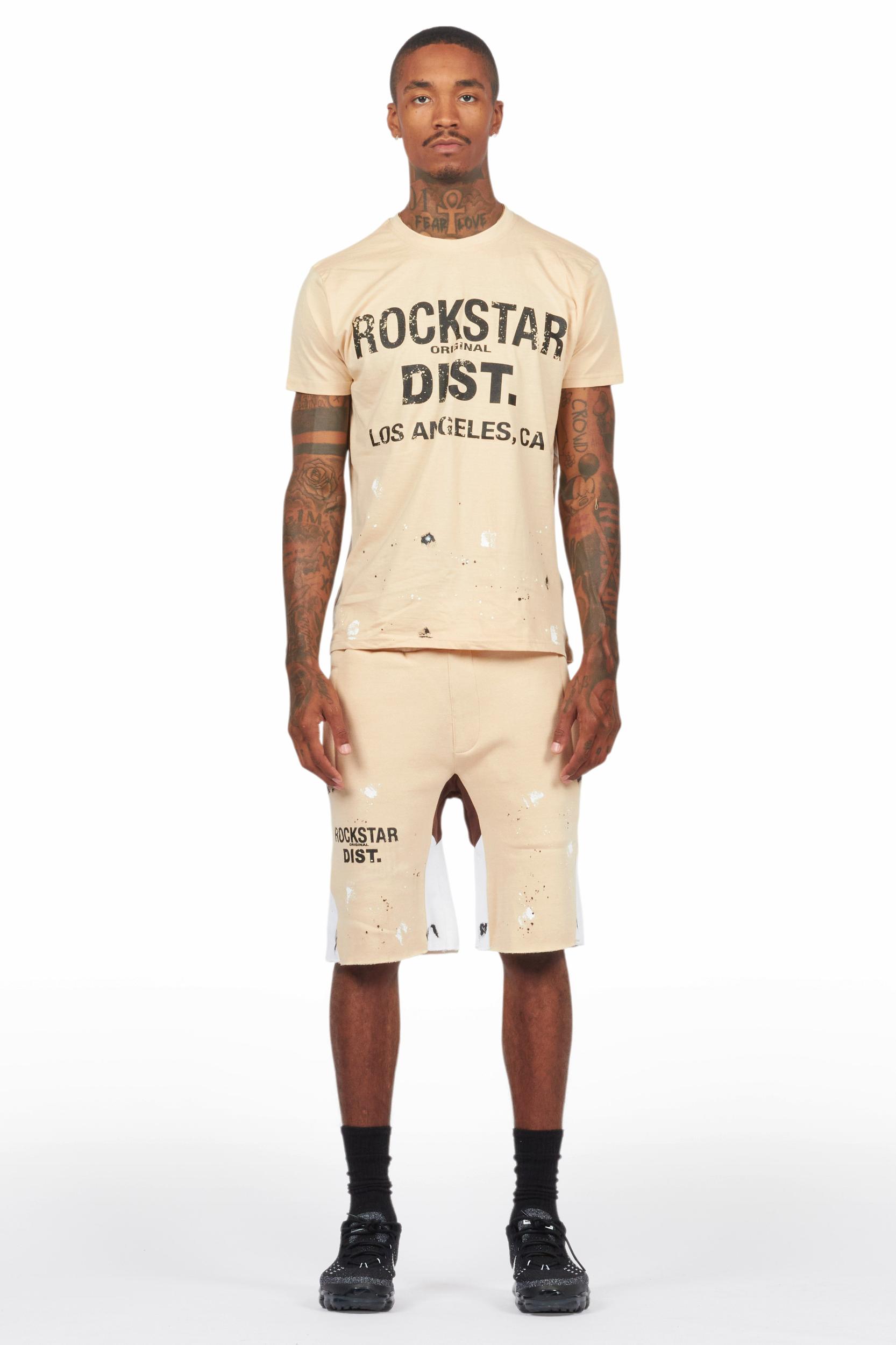 Scottie Beige Painter T-Shirt/Short Set Male Product Image