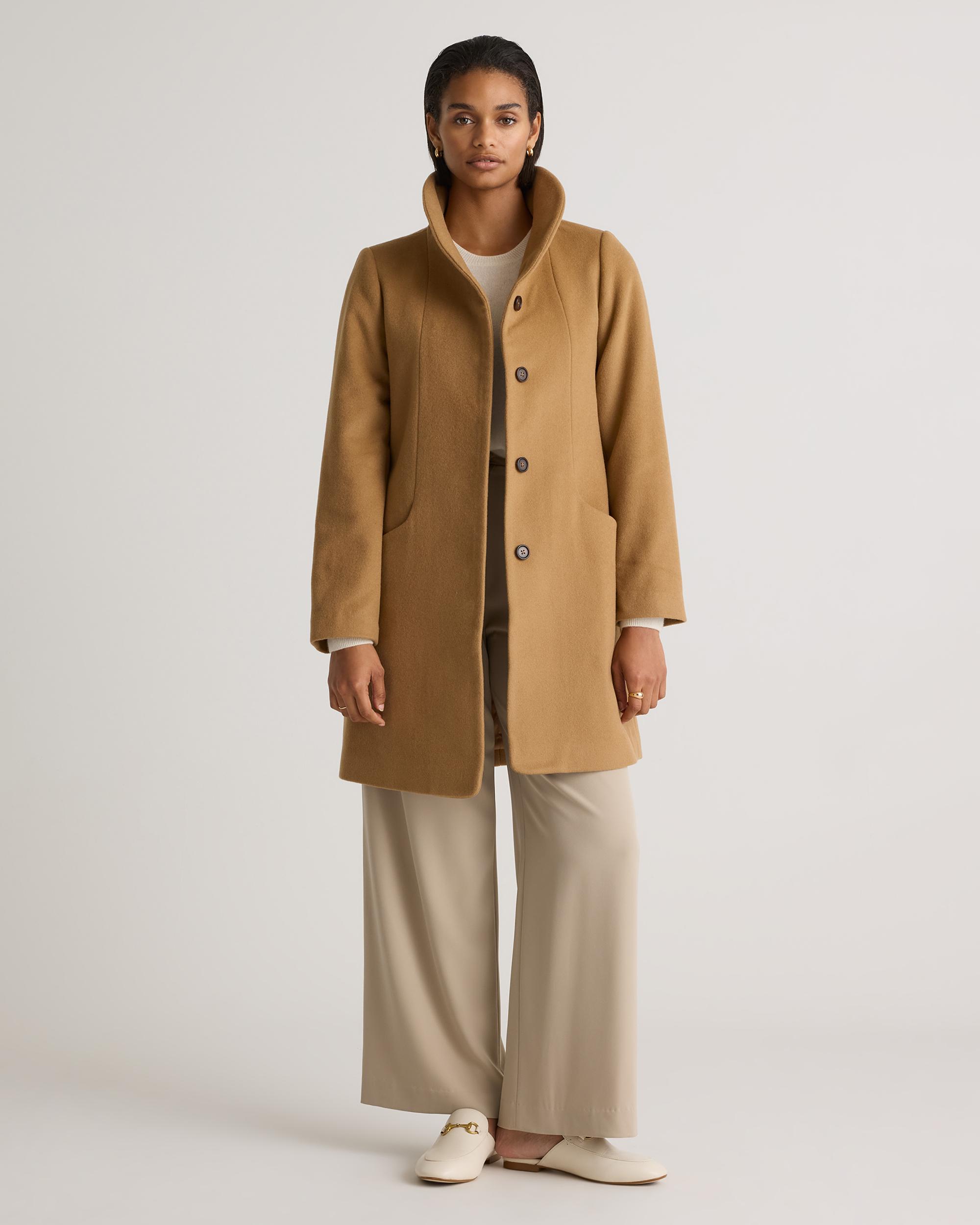Quince | Women's Italian Wool Cocoon Coat Wool/Nylon Product Image