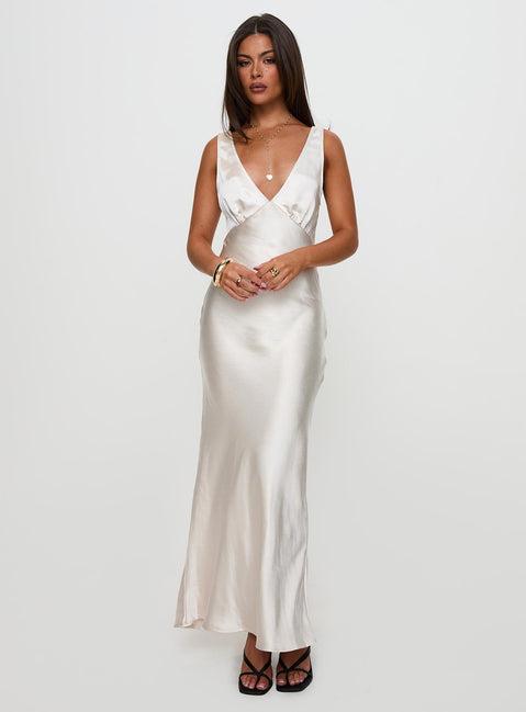 Allegra Maxi Dress Champagne Product Image
