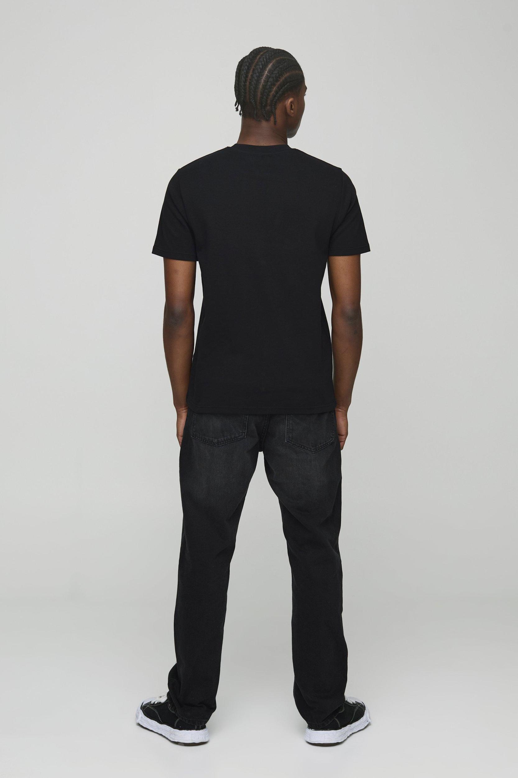 Slim Interlock Embroidered Homme T-Shirt | boohooMAN USA Product Image