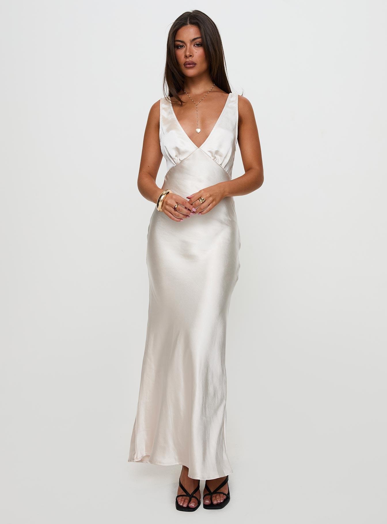 Allegra Maxi Dress Champagne Product Image