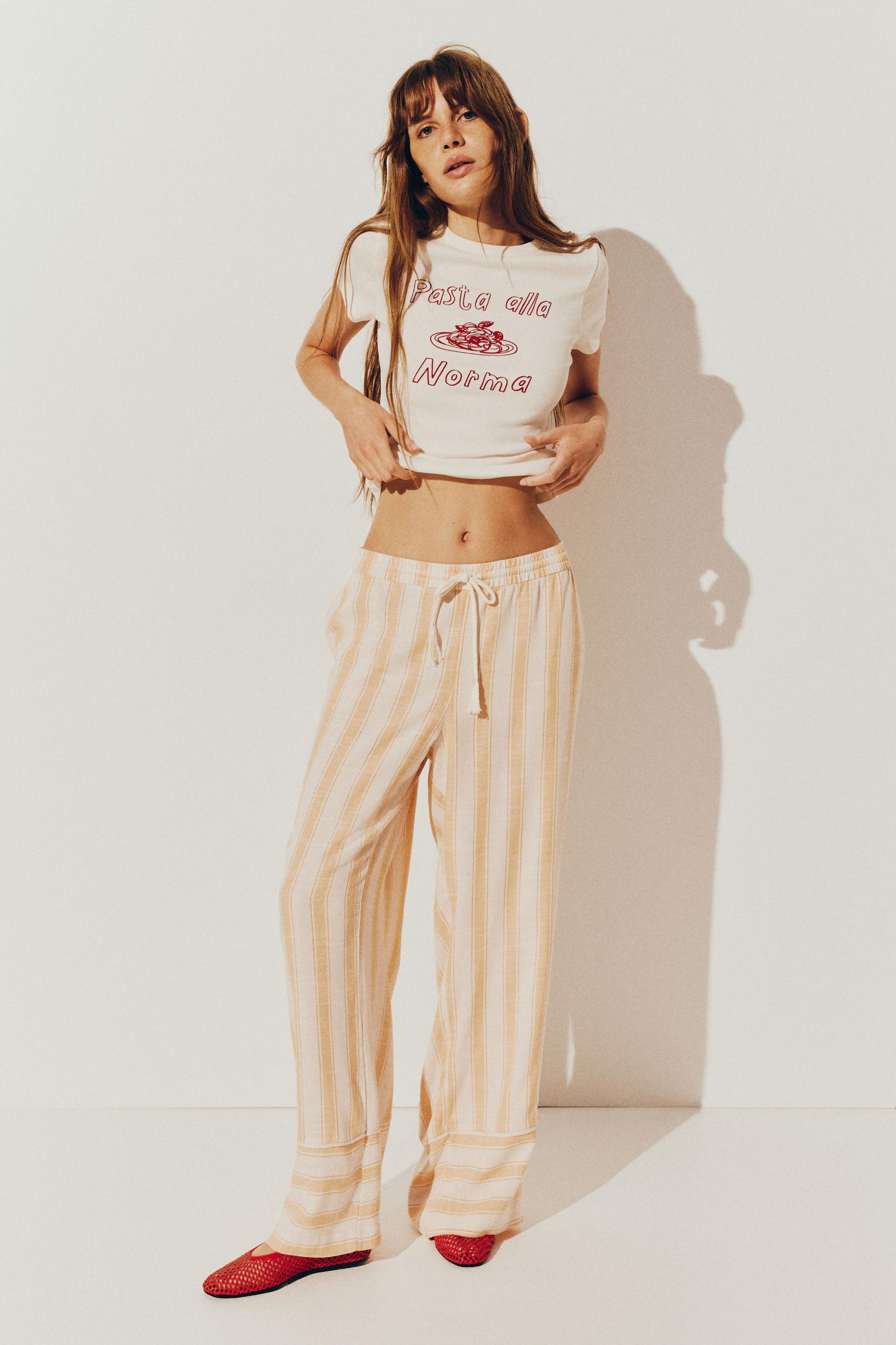 Straight-Leg Drawstring Pants Product Image