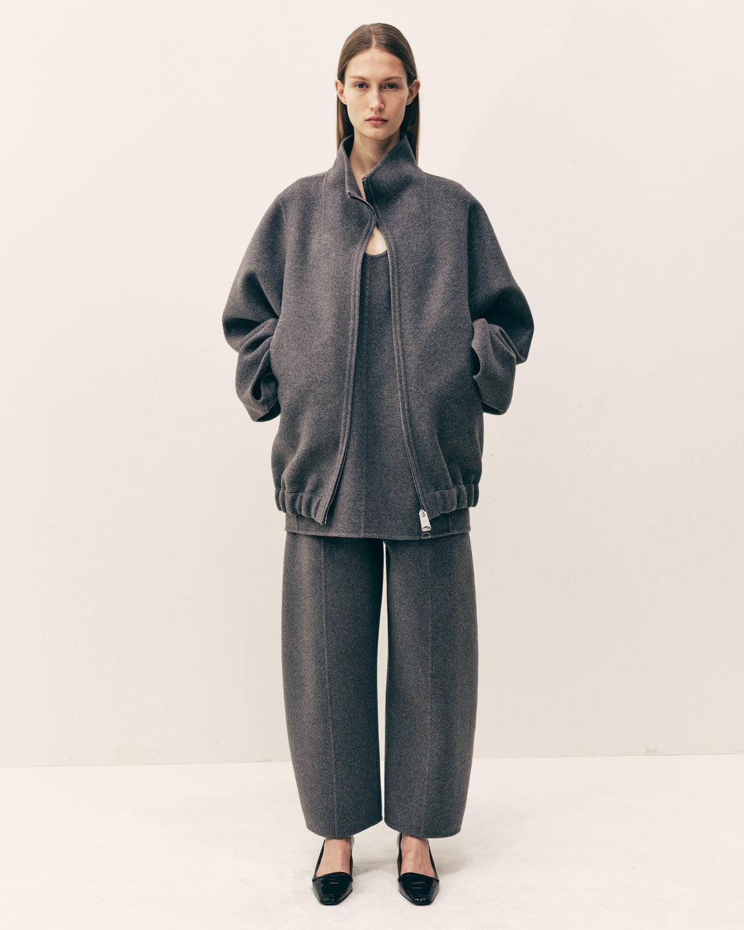 Garret Jacket in Grey Melange Product Image