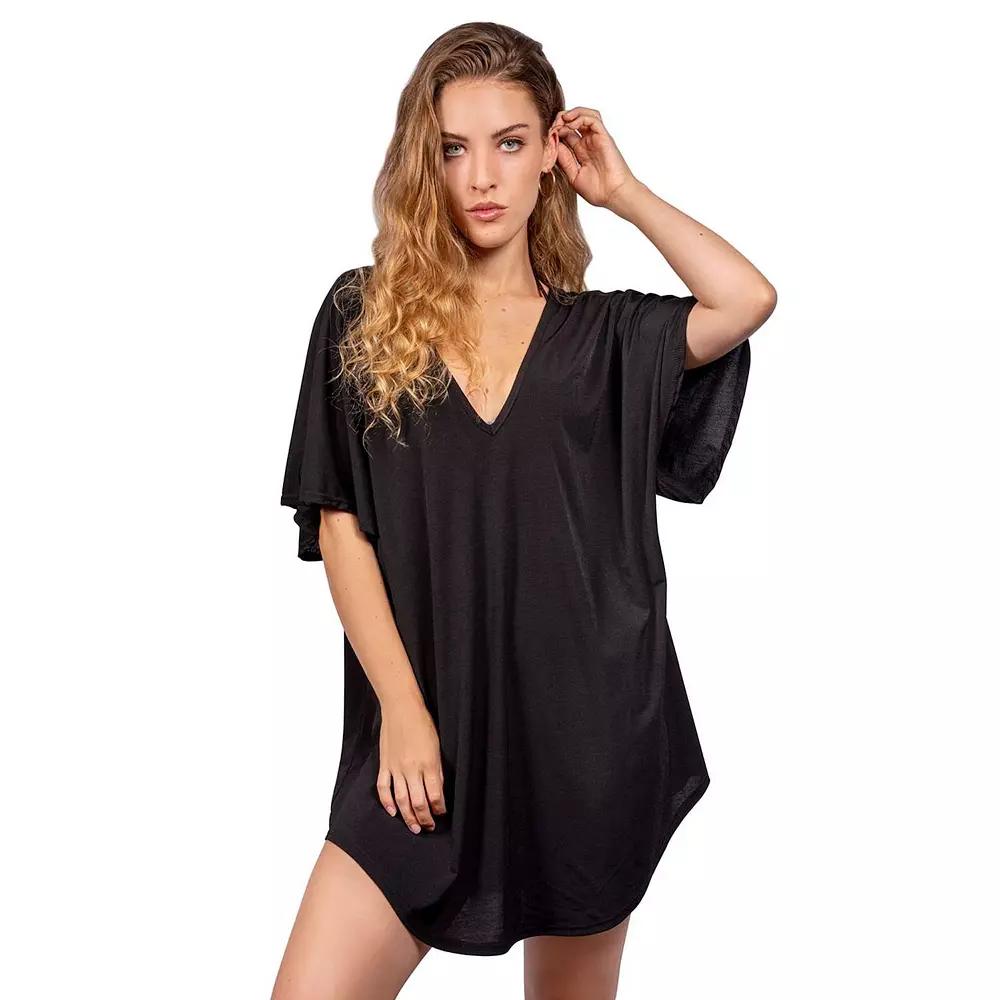 Women's Jordan Taylor Cut-Out Swim Cover-Up Tunic,  Product Image