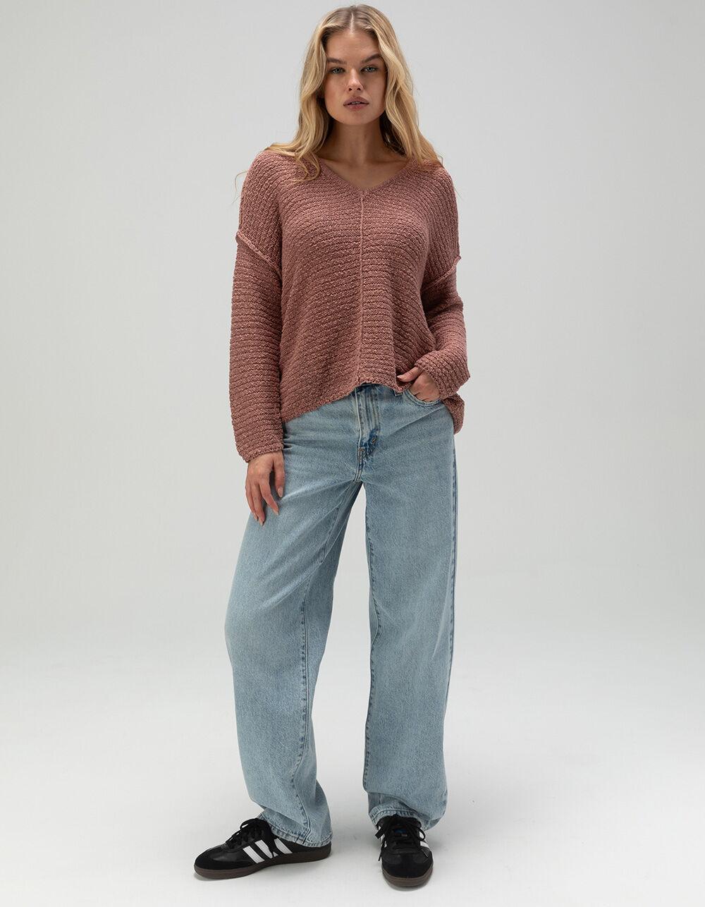 O'NEILL Marina Womens Long Sleeve Sweater - MAUVE Product Image