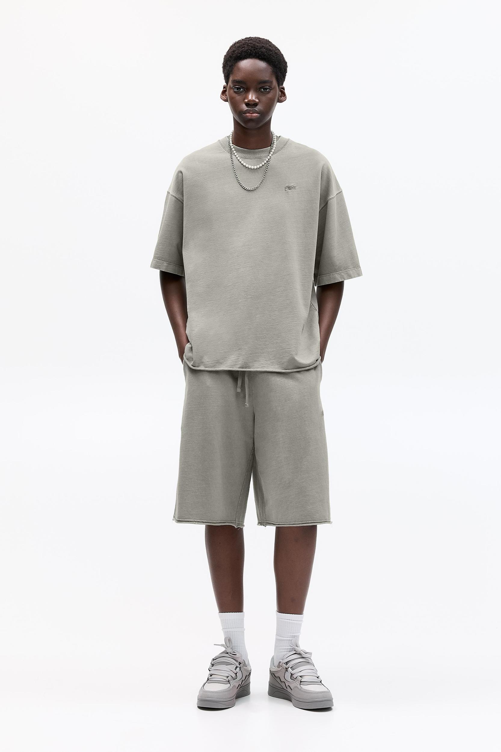 Baggy Bermuda sweat shorts Product Image