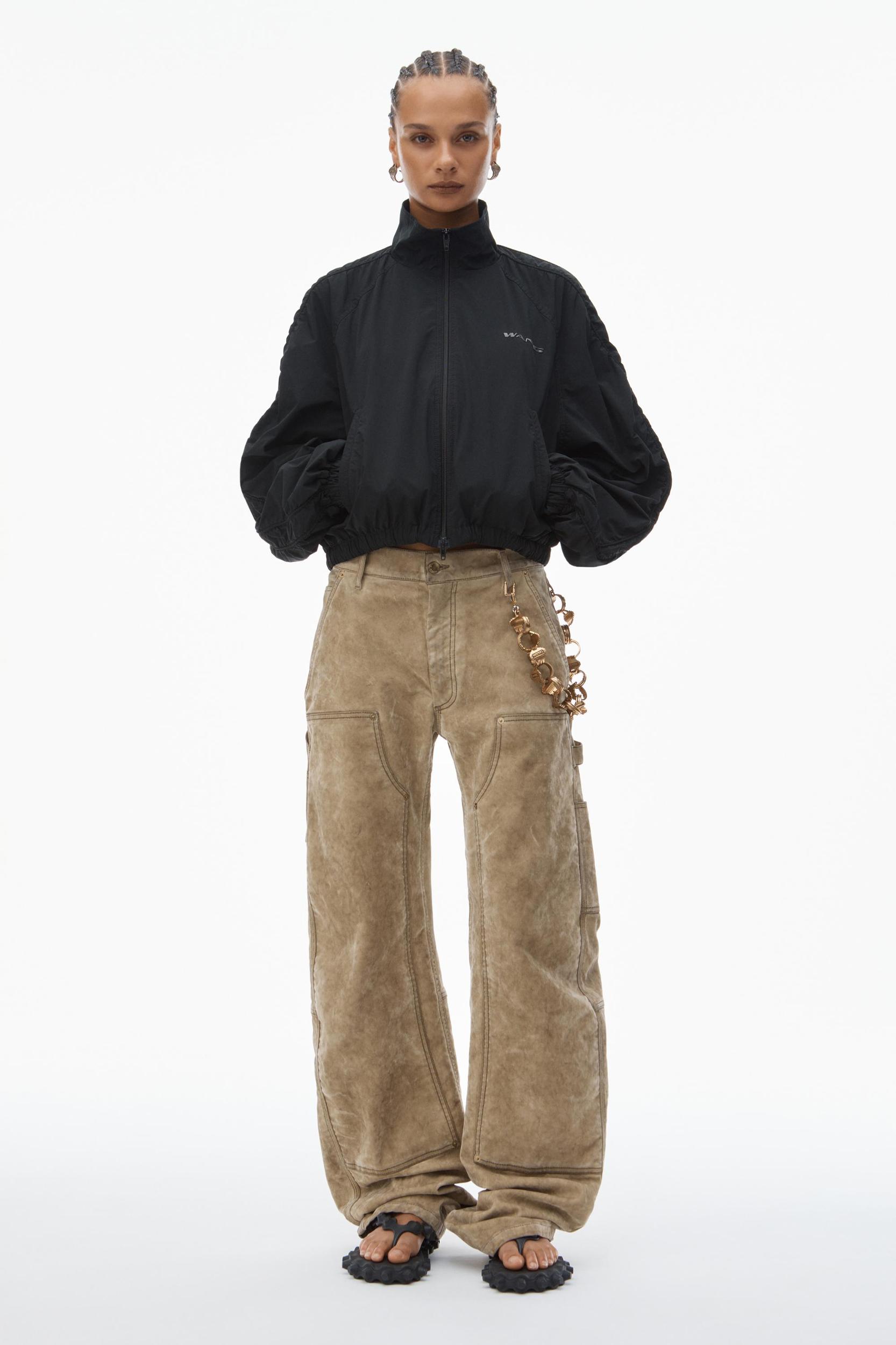 Ruched Track Jacket Product Image