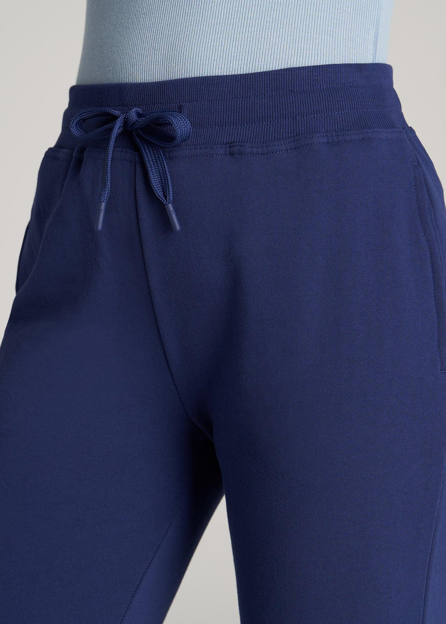 Wearever Fleece Open-Bottom Sweatpants for Tall Women in Midnight Blue Female Product Image