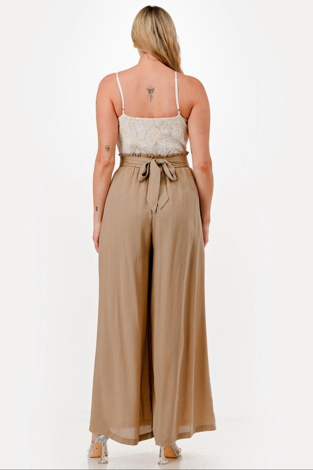 Mixed Media Jumpsuit Product Image