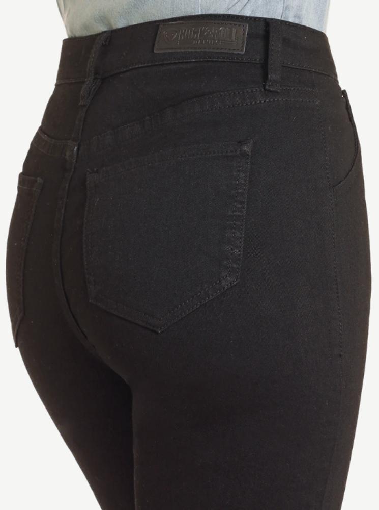 SALE Rock & Roll Denim® Ladies' Black High Rise Boot Cut Jeans Product Image