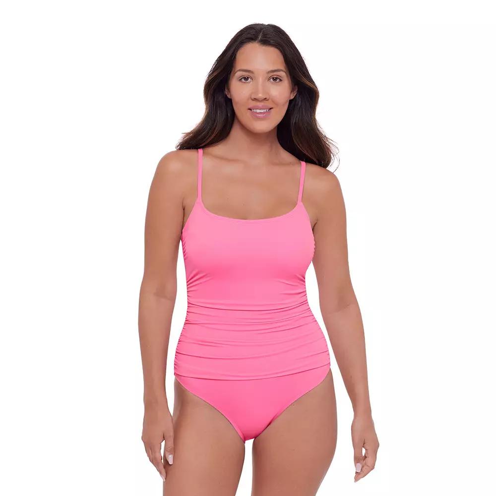 Women’s S3 Swim Smoothing Classic Shirred Front One-Piece Swimsuit, Women's,  Product Image