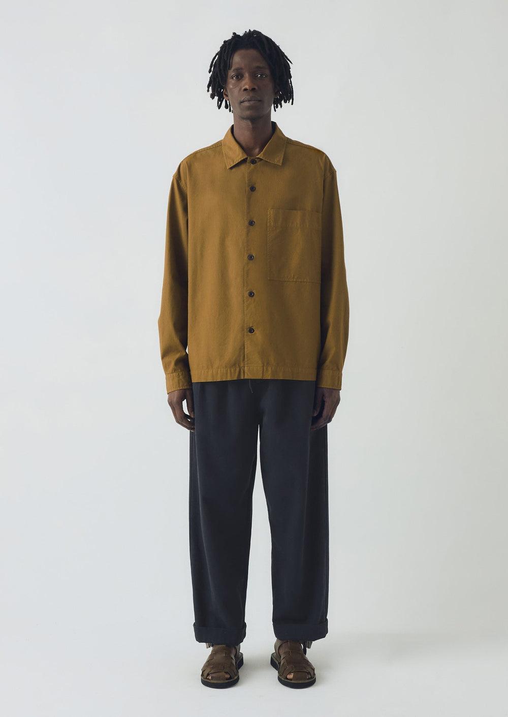 Garment Dyed Oxford Shirt | Old Gold Product Image