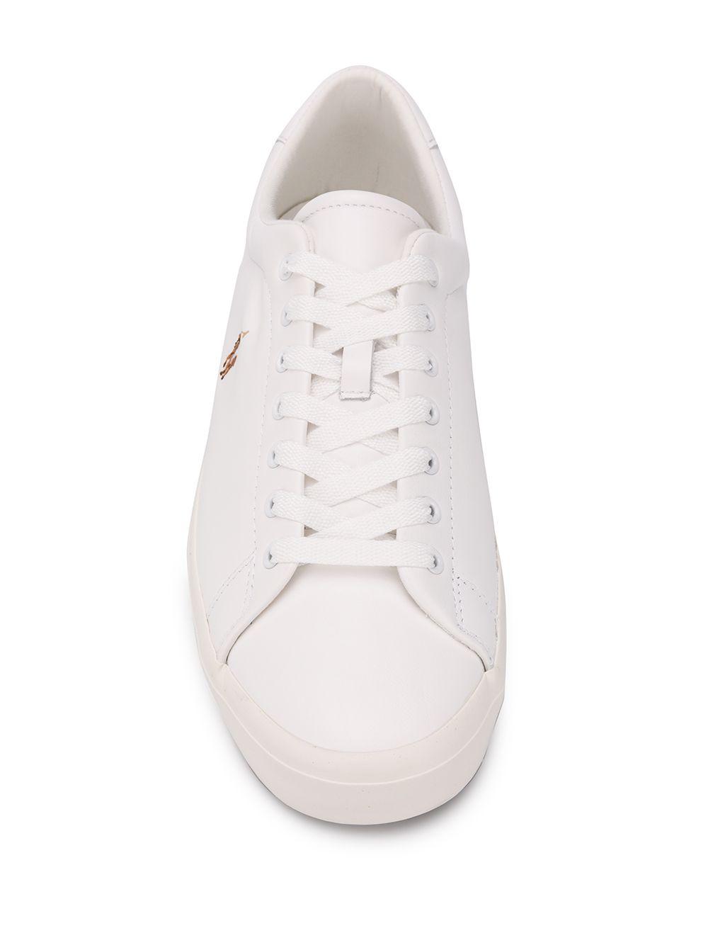 low top contrast logo sneakers Product Image