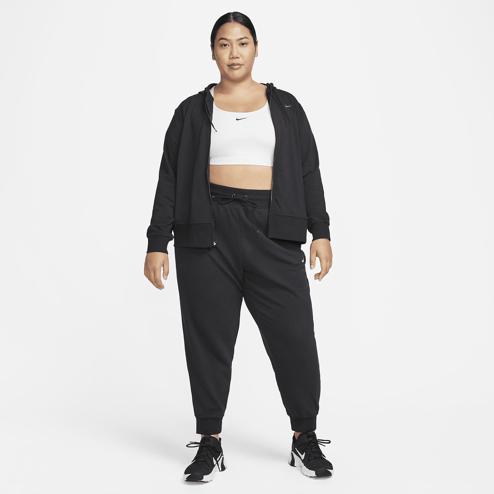 Nike Dri-FIT One Women's Full-Zip French Terry Hoodie (Plus Size) Product Image