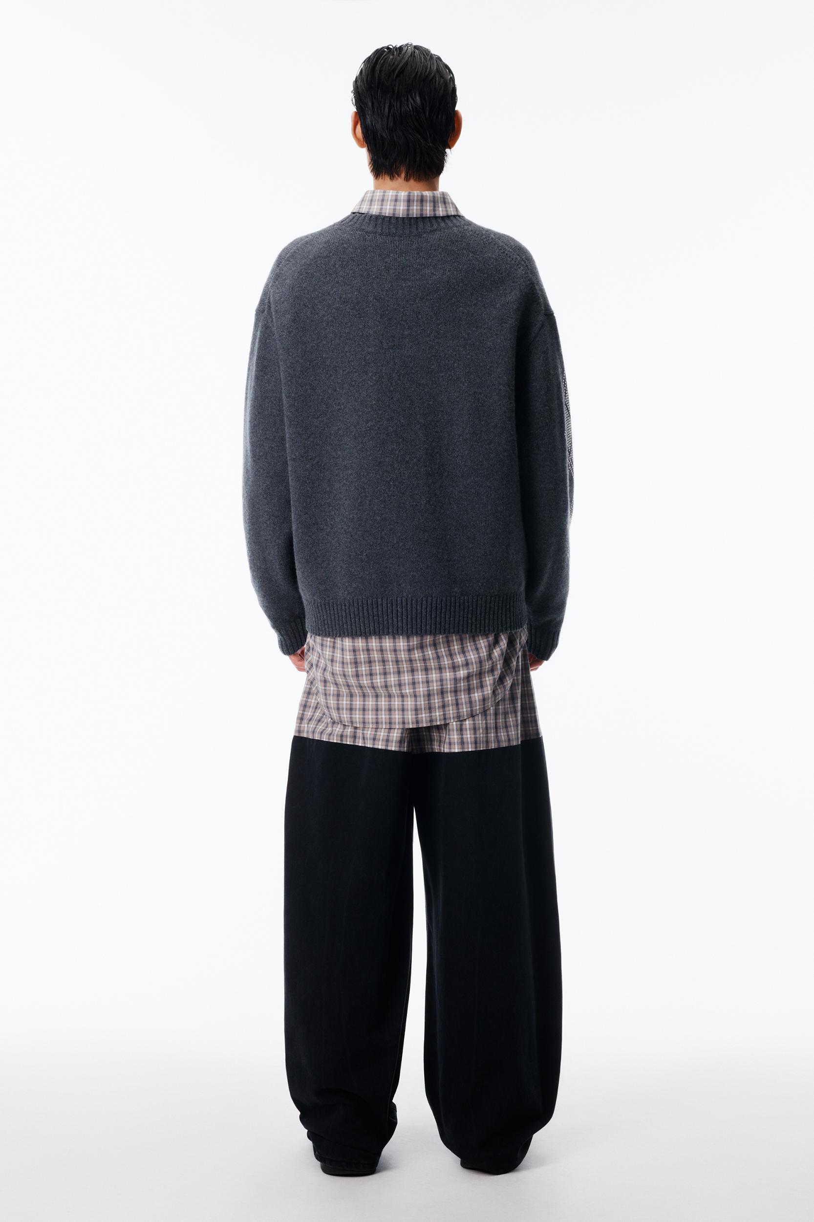 Studded Argyle Crewneck Pullover  Product Image