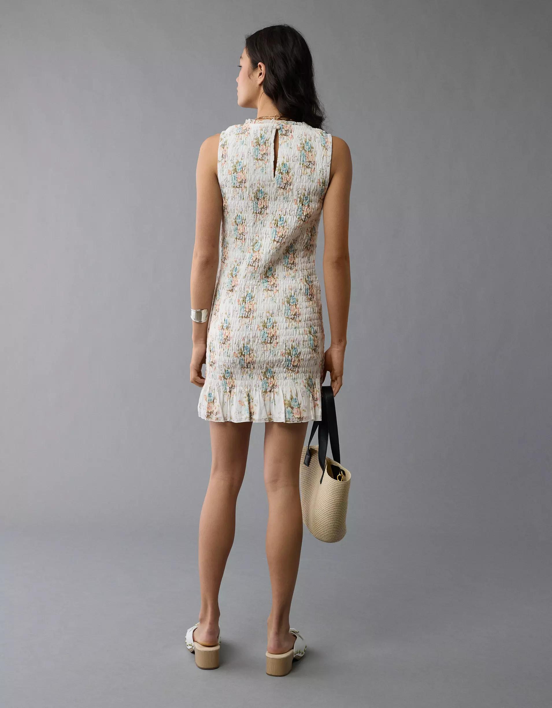 AE Smocked Bodycon Mini Dress Product Image