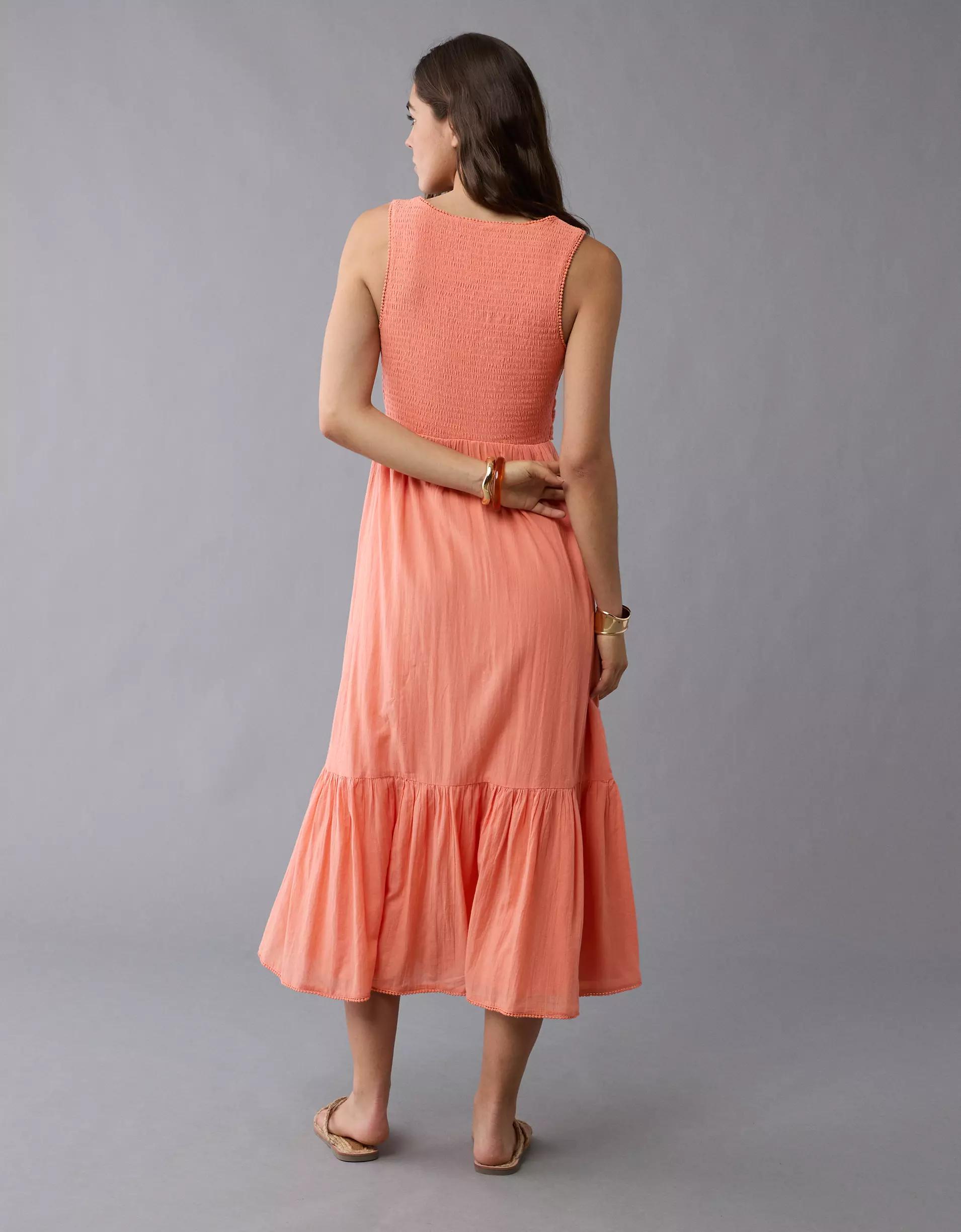 AE V-Neck Cut-Out Maxi Dress Product Image