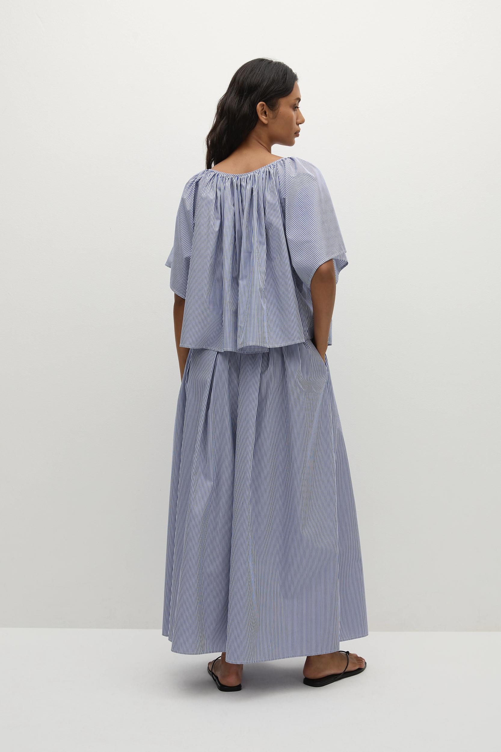 Ella Top Helle Stripe Vintage Navy - Final Sale Product Image
