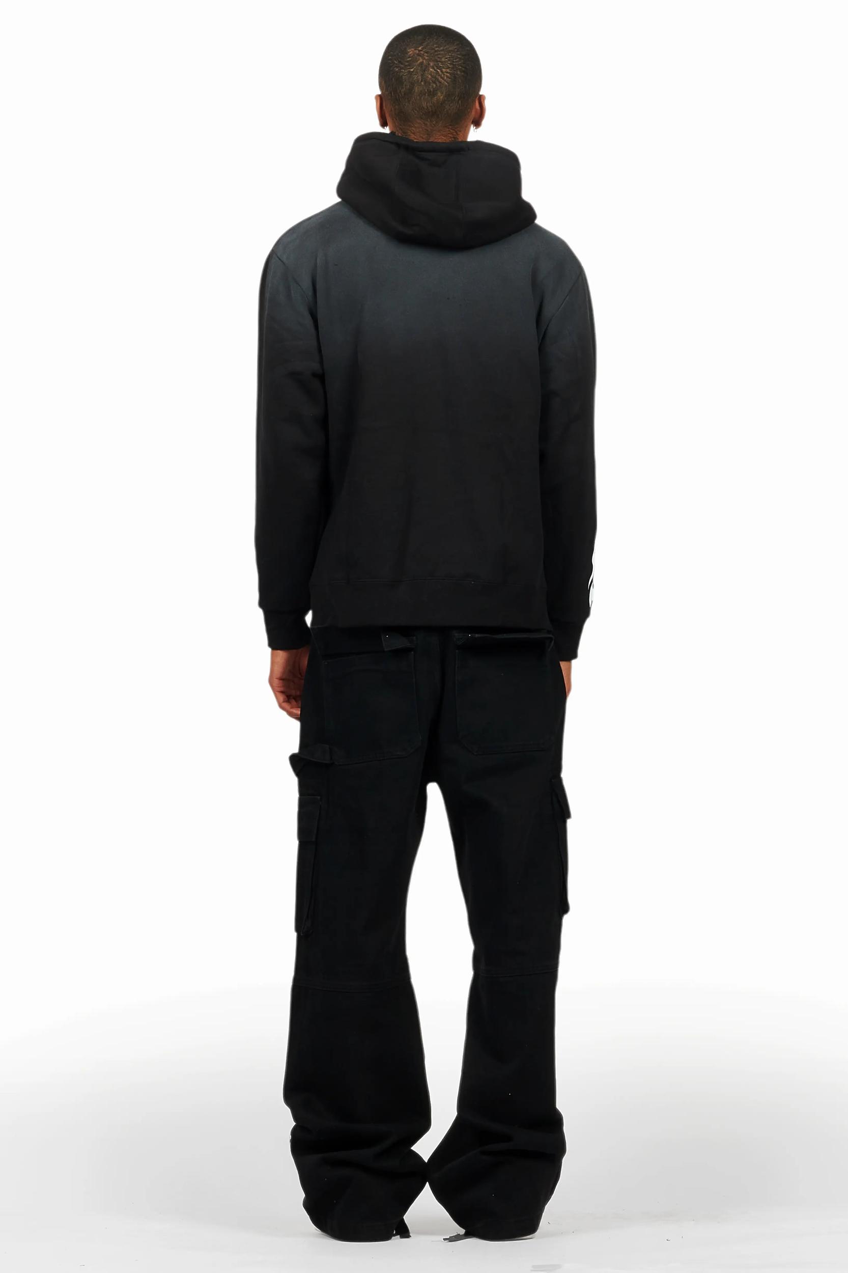 Bubble Black Hoodie & Baha Baggy Fit Jean Bundle Male Product Image