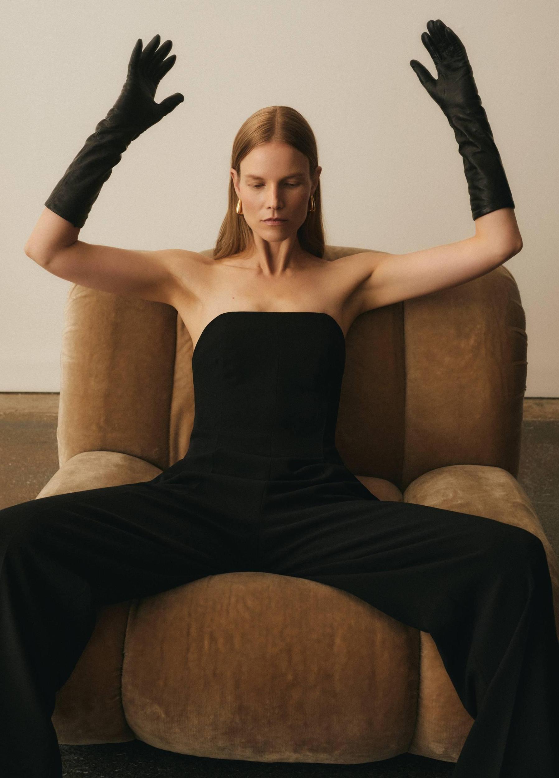 Crepe Strapless Jumpsuit Product Image