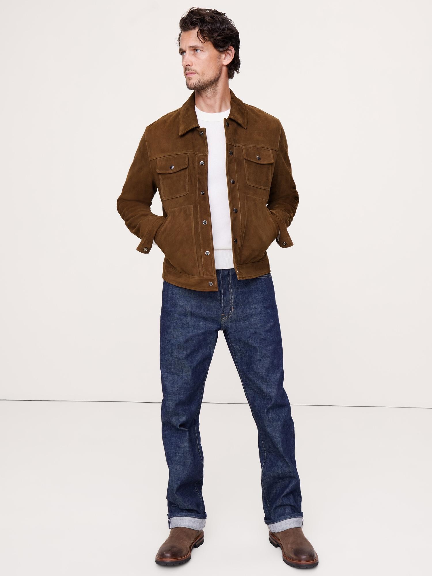 Suede Trucker Jacket Product Image