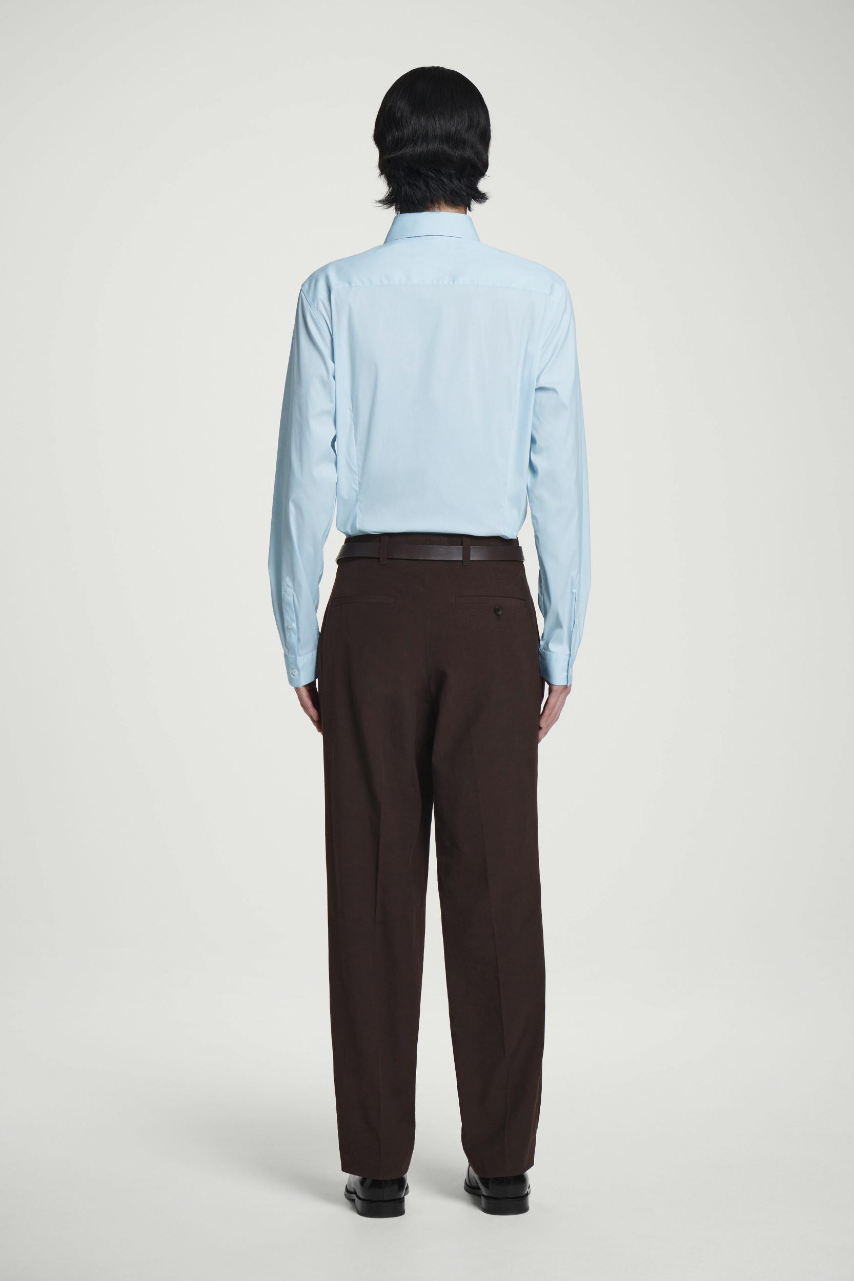 SLIM TAILORED POPLIN SHIRT Product Image