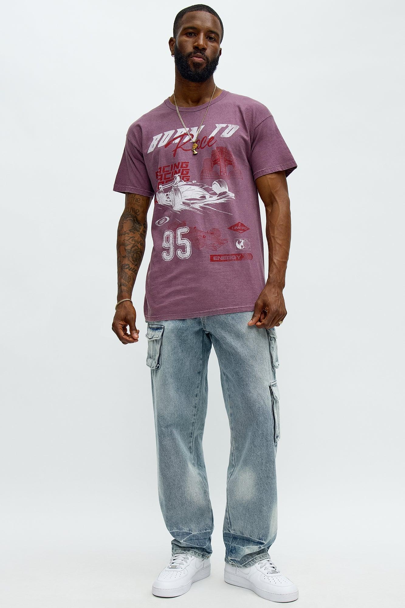 Straight Binded Cargo Jeans - Light Blue Wash Male Product Image