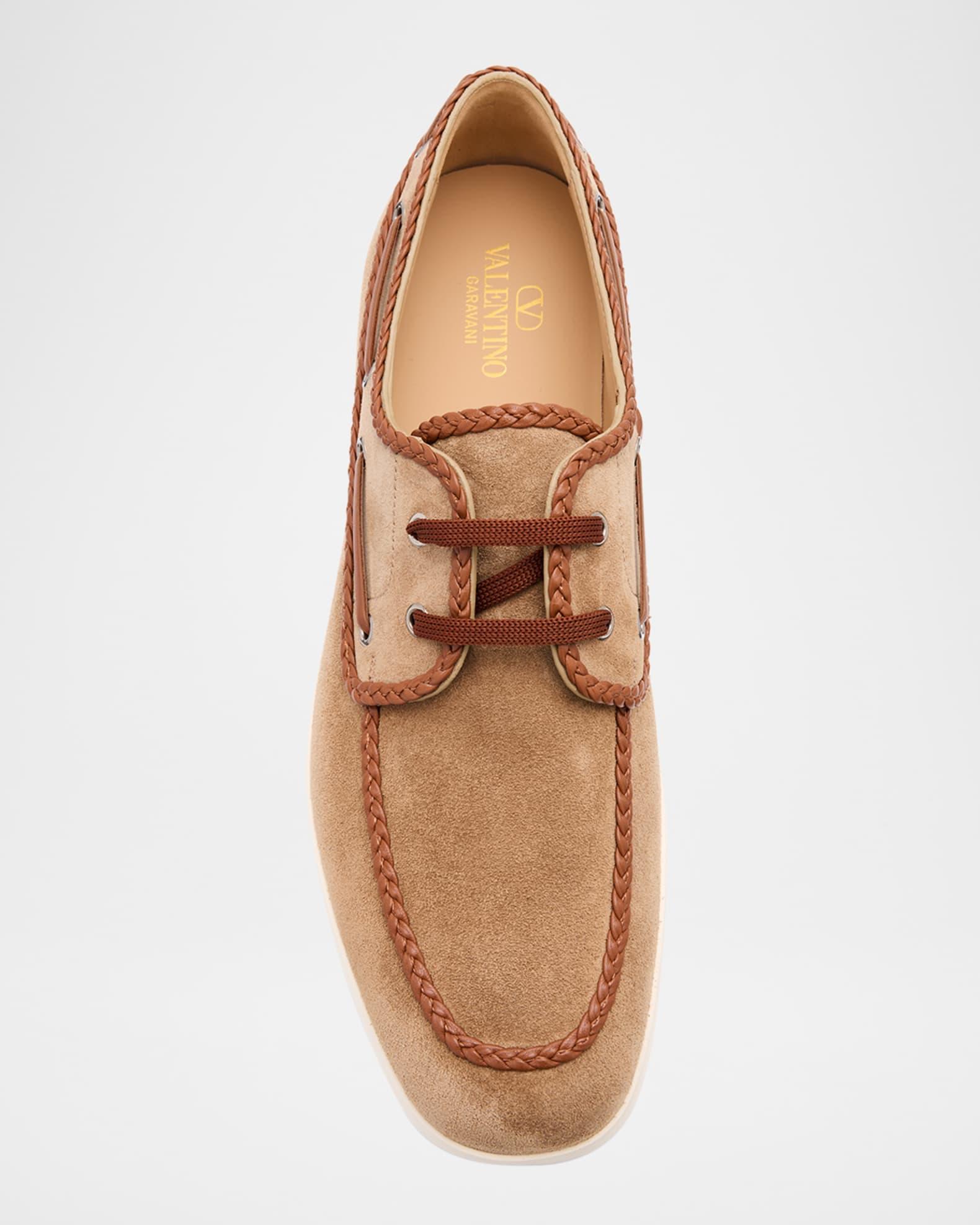 Men's Leather Boat Shoes Product Image