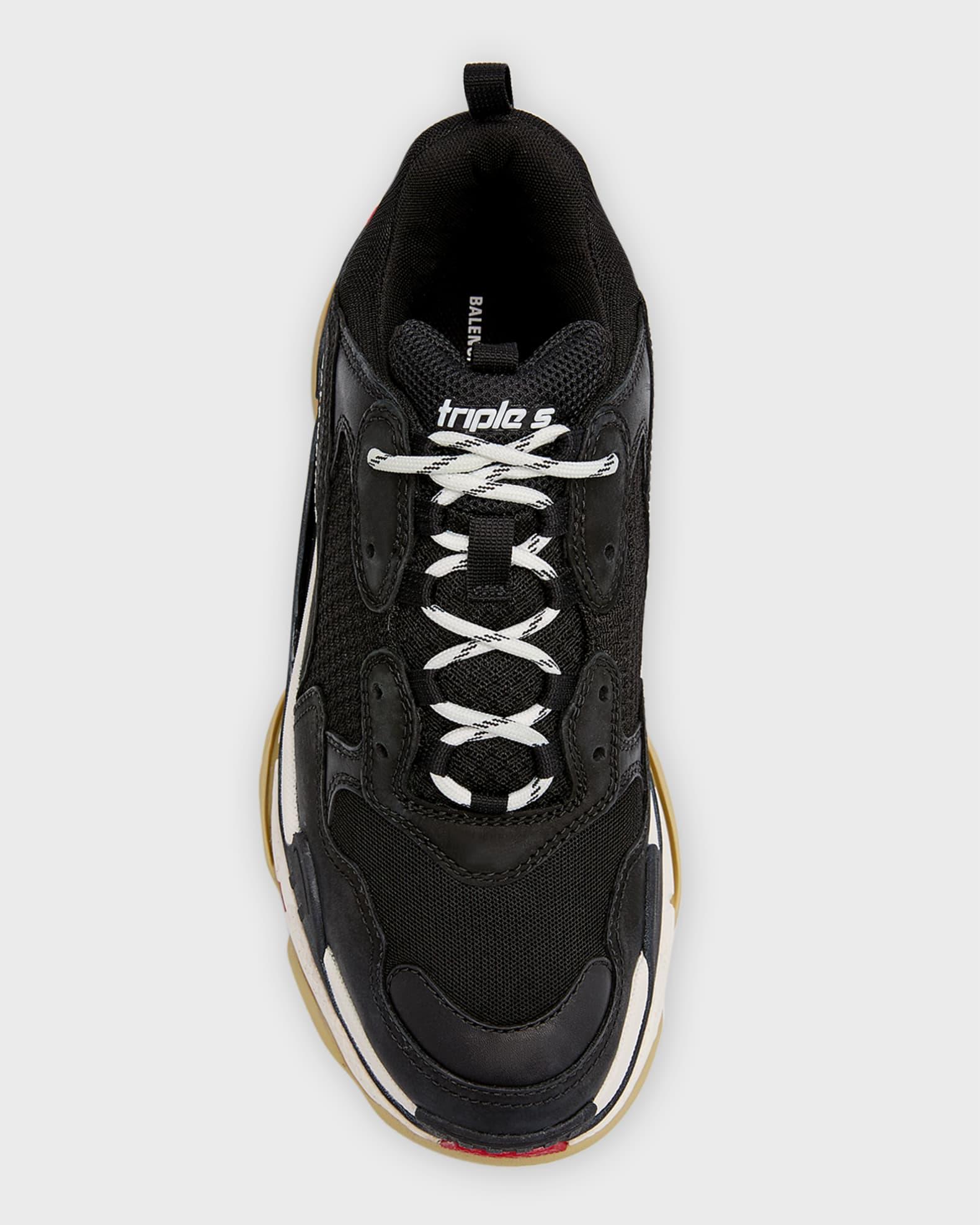 Men's Triple S Mesh Leather Sneakers Product Image