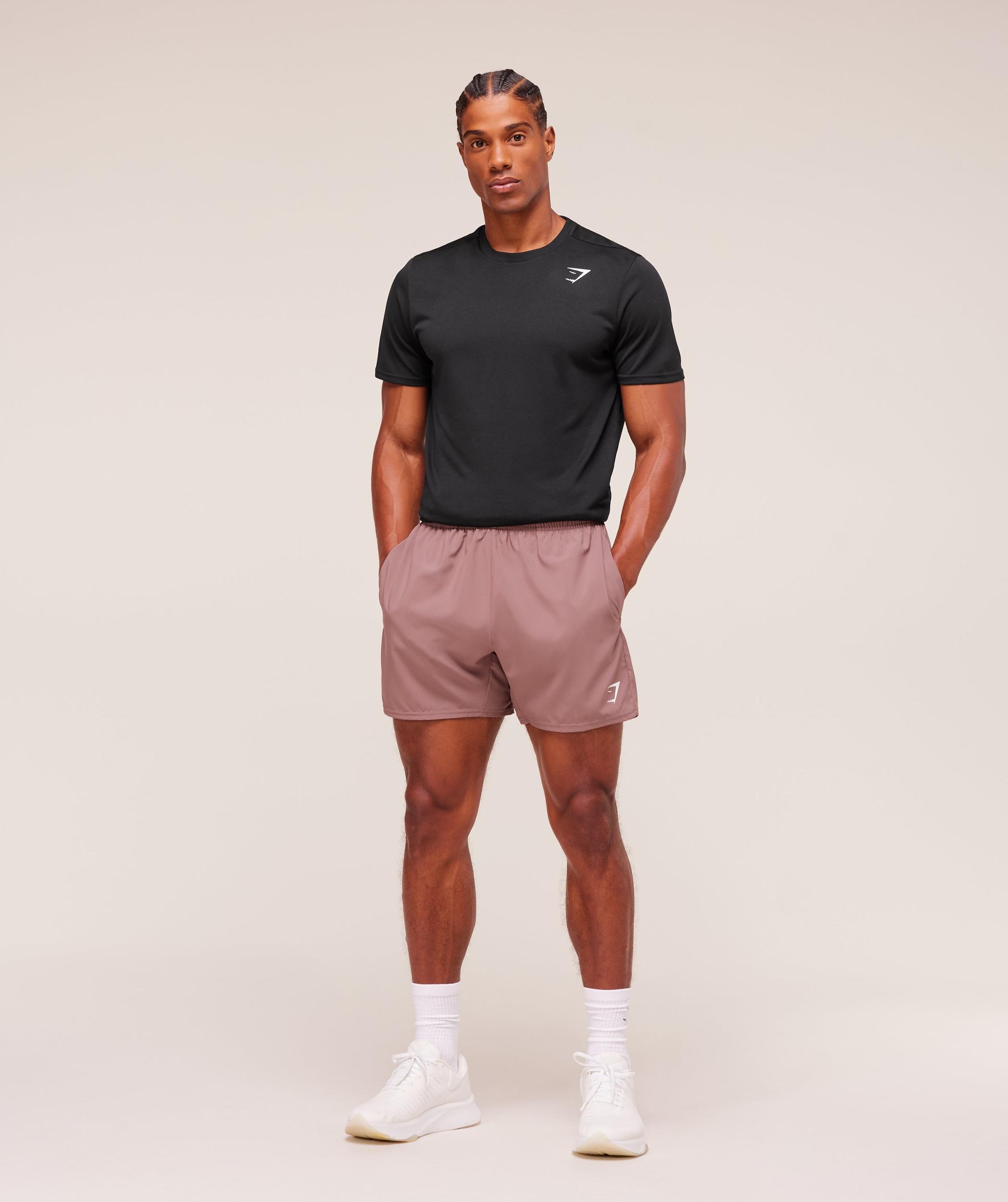 Gymshark Arrival 5" Shorts - Chestnut Pink Male Product Image