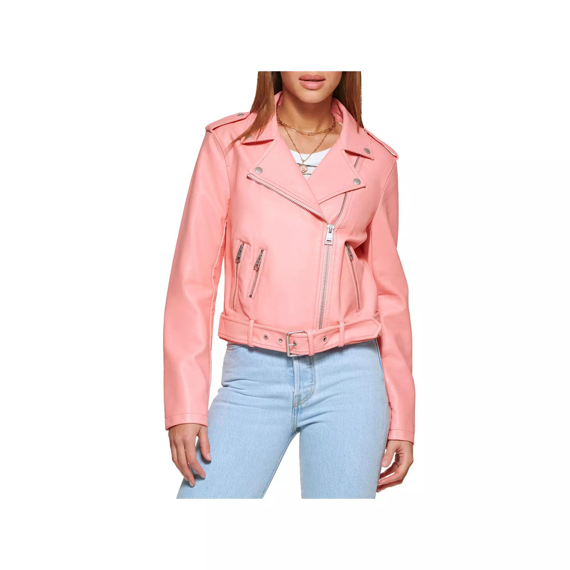 Women's Levi's® Belted Faux Leather Motorcycle Jacket,  Product Image