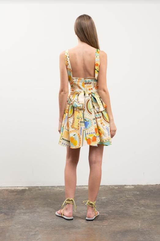 Honey Fruit Print Mini Dress Product Image